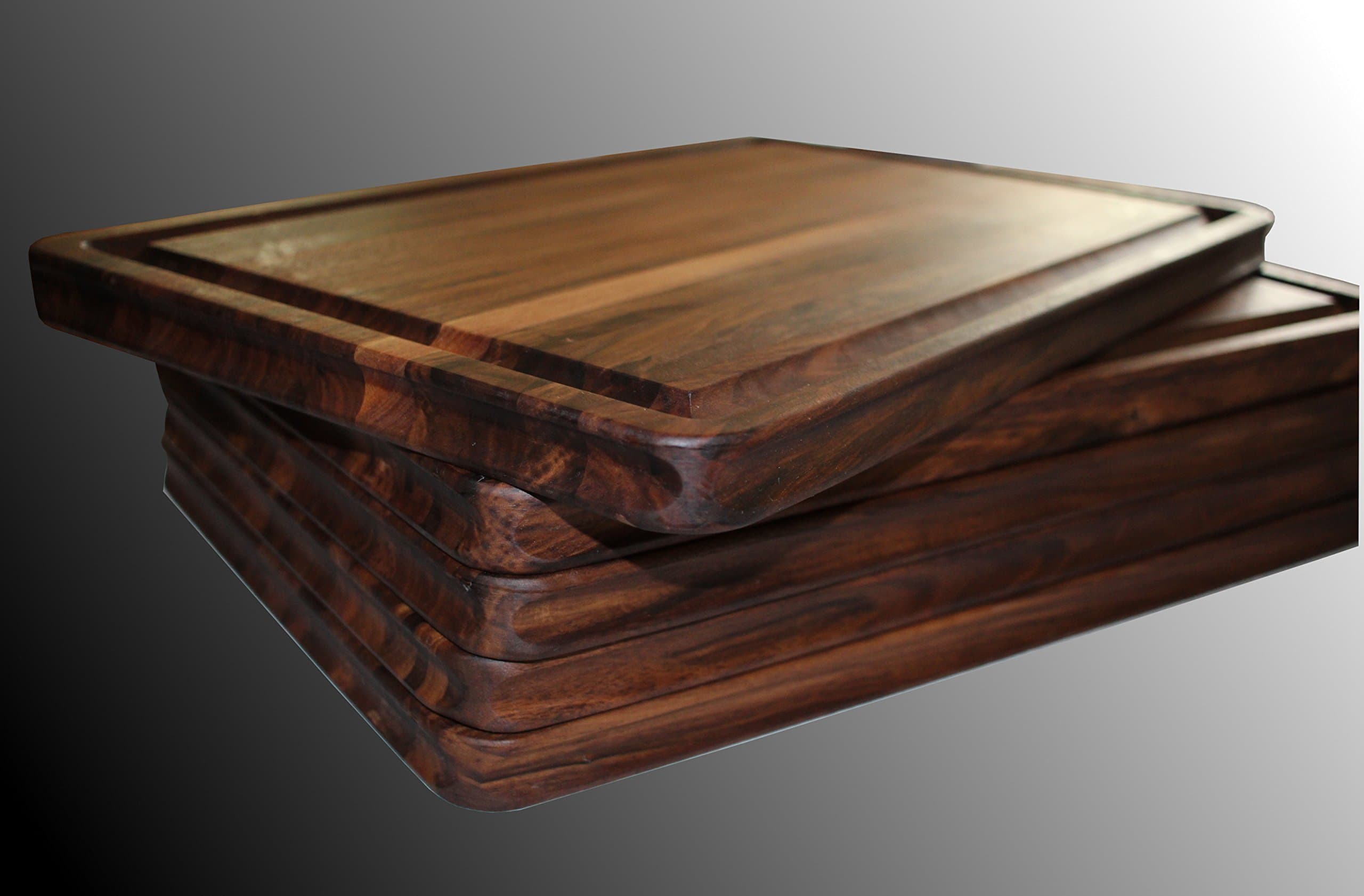 Walnut Cutting Board Extra Large, 18 x 12 x 1 IN, Edge Grain, Reversible, Hardwood Chopping and Carving Countertop, Deep Well Juice Groove, Handmade By Pacific Wood. Made In the USA.