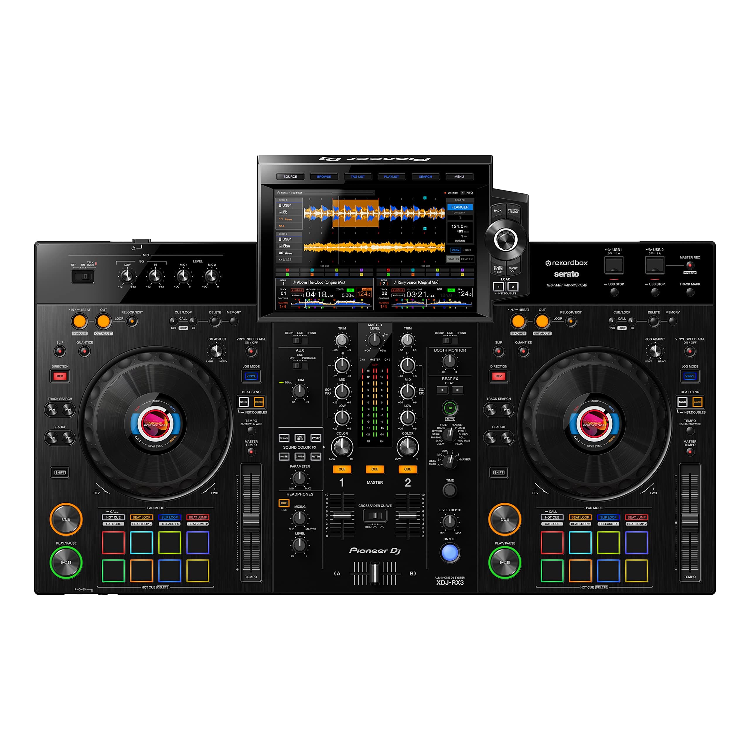 Pioneer DJ XDJ-RX3 USB Digital Digital Mixing Console System, Black