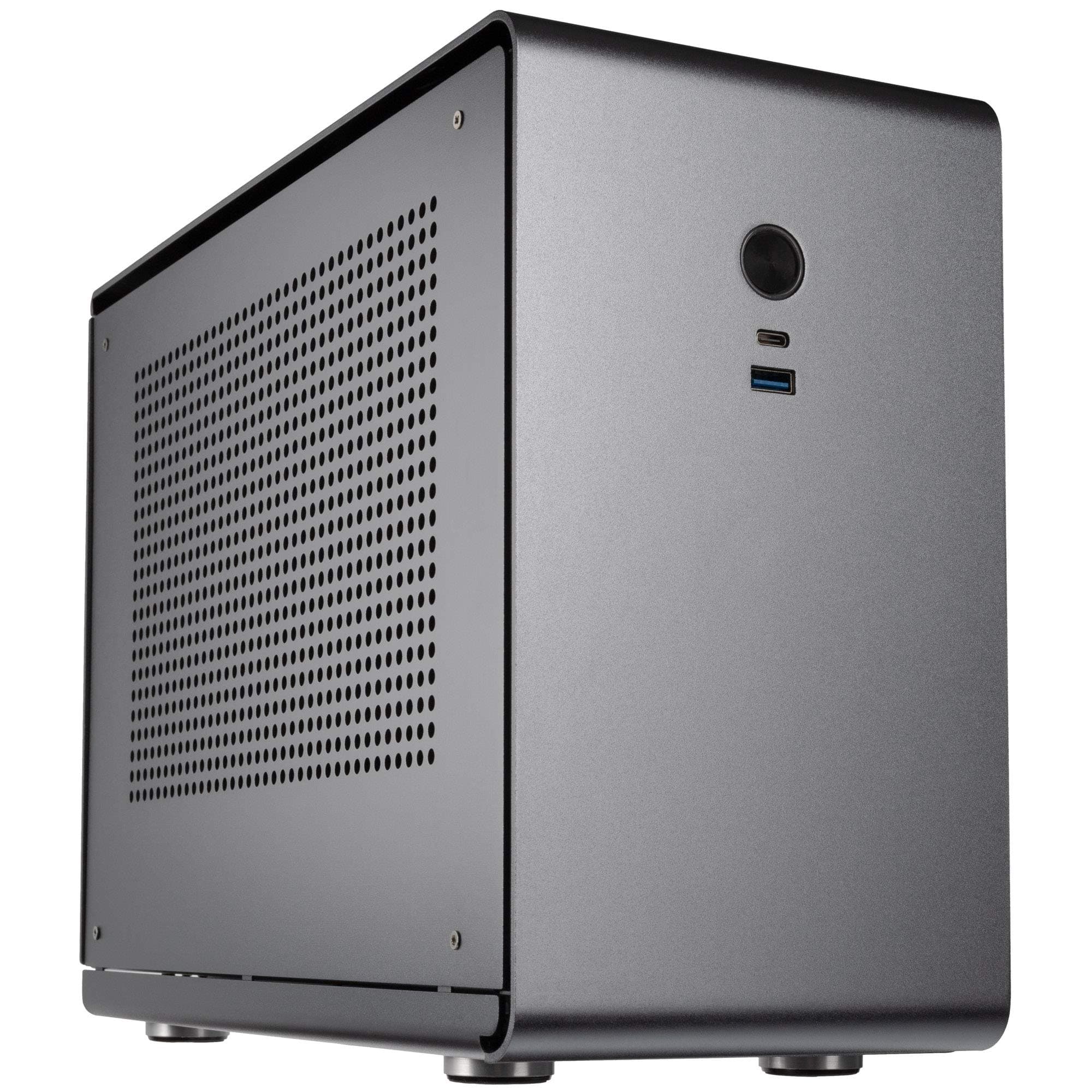 Kolink Rocket V2 Mini-ITX PC Case - Titanium Grey with Aluminium Construction and Compact Design