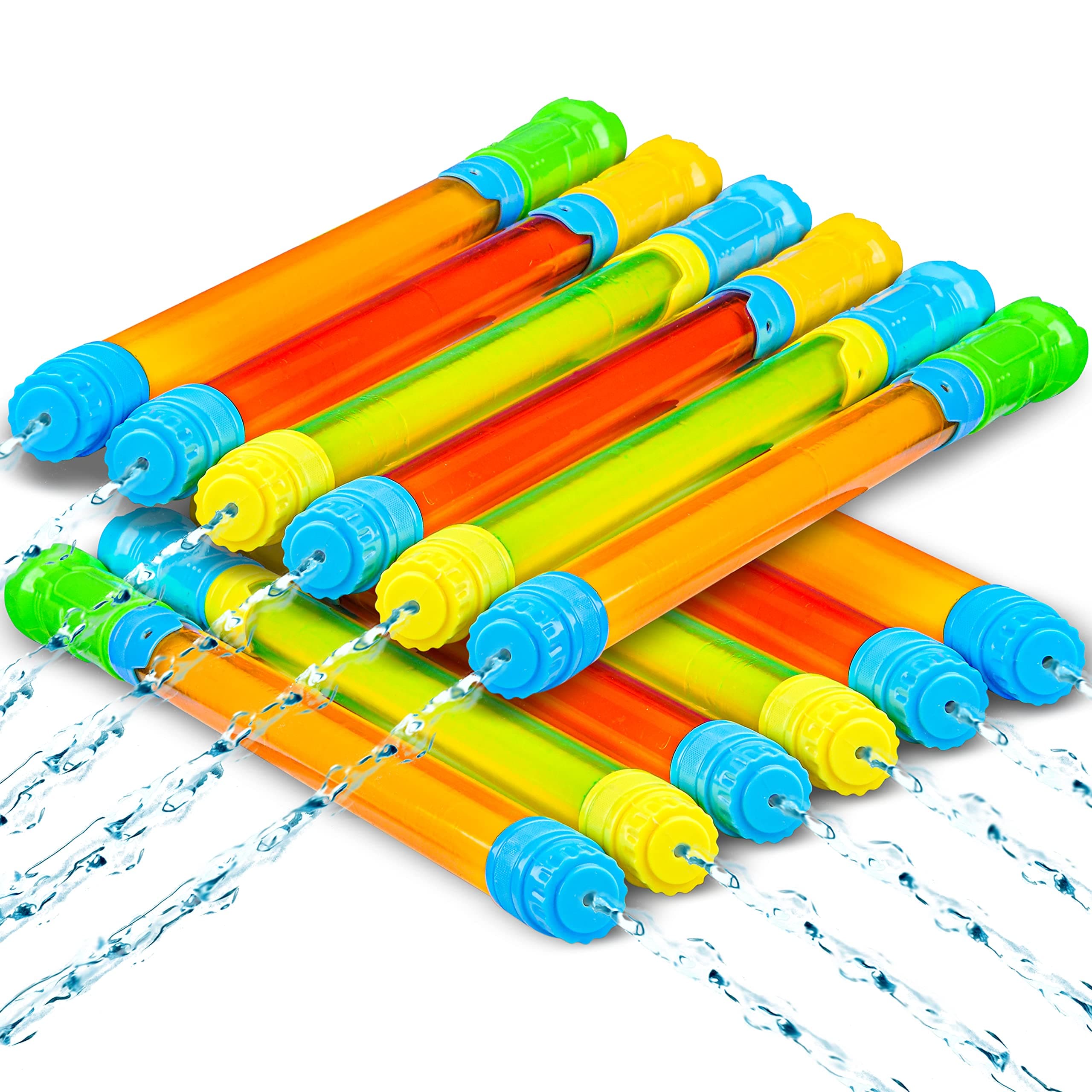 JOYIN 12 Pack Water Soaker Bulk, 16.5” Summer Blasters Squirt Guns for Kids Outdoor Swimming Pool, Backyard, Beach Game Water Fighting Play Toys