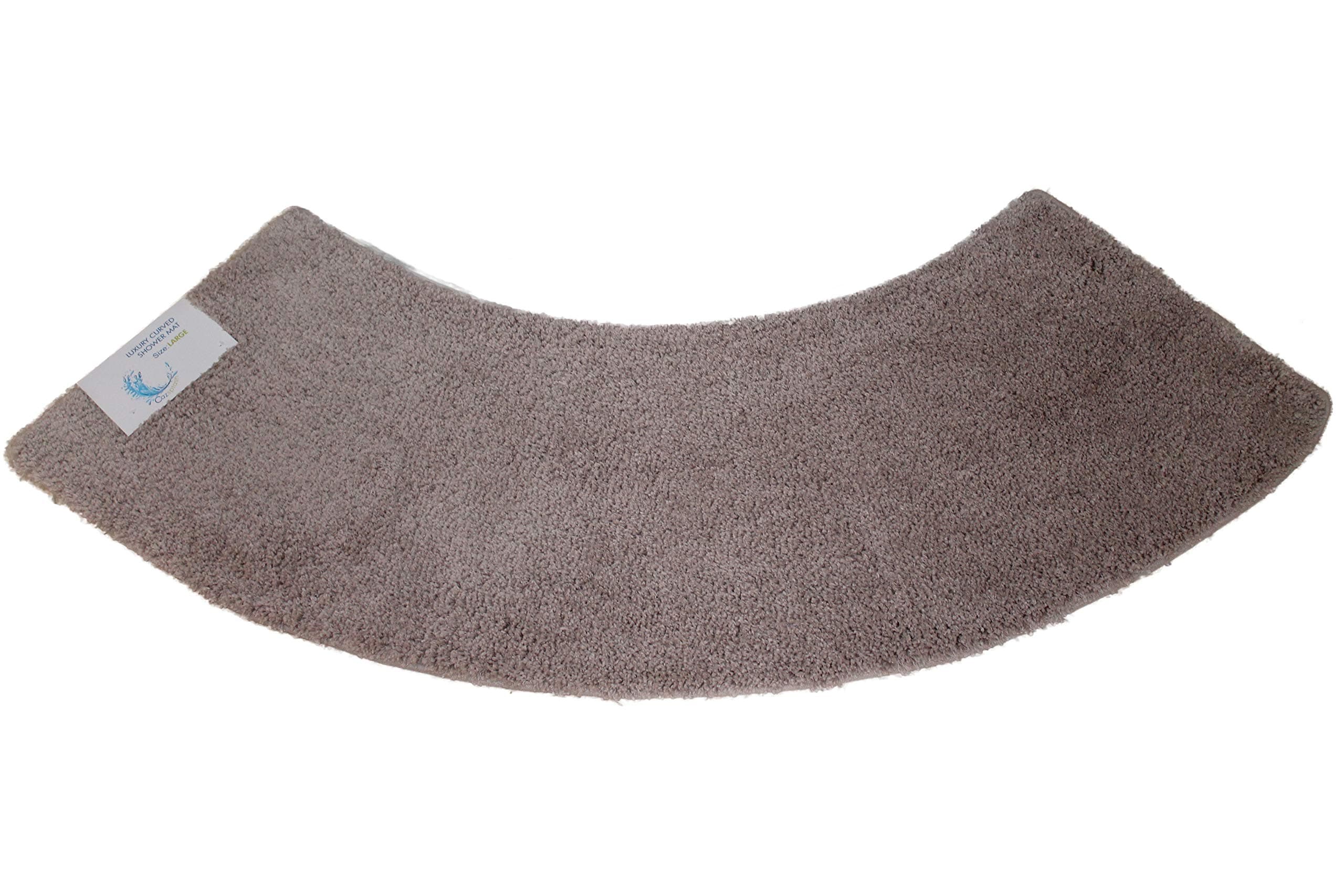Cazsplash Luxury Quadrant Large Curved Shower Mat (Stone)