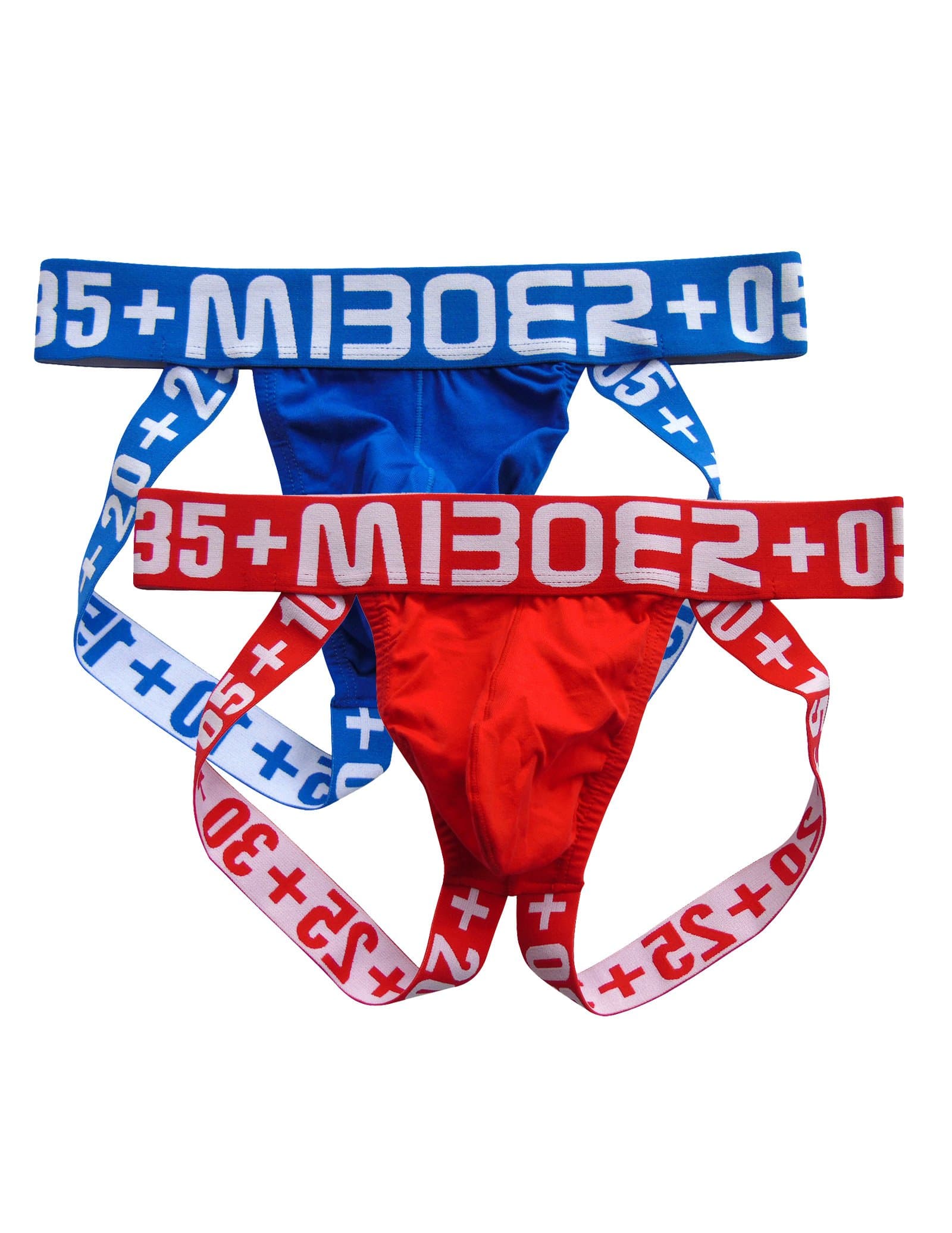 JS Mens Jockstrap Men's 2-Pack Pouch Front Undershorts Breathable (XL,#2)