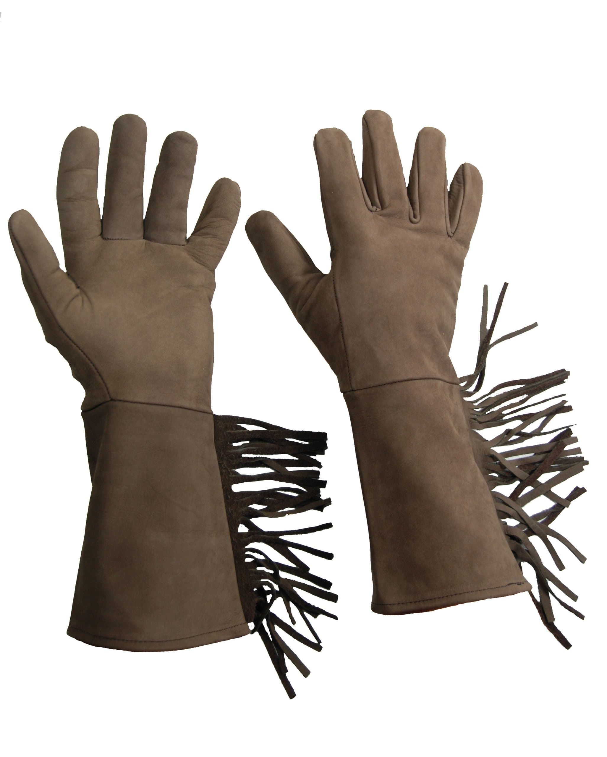 Leather Fringed Gauntlet