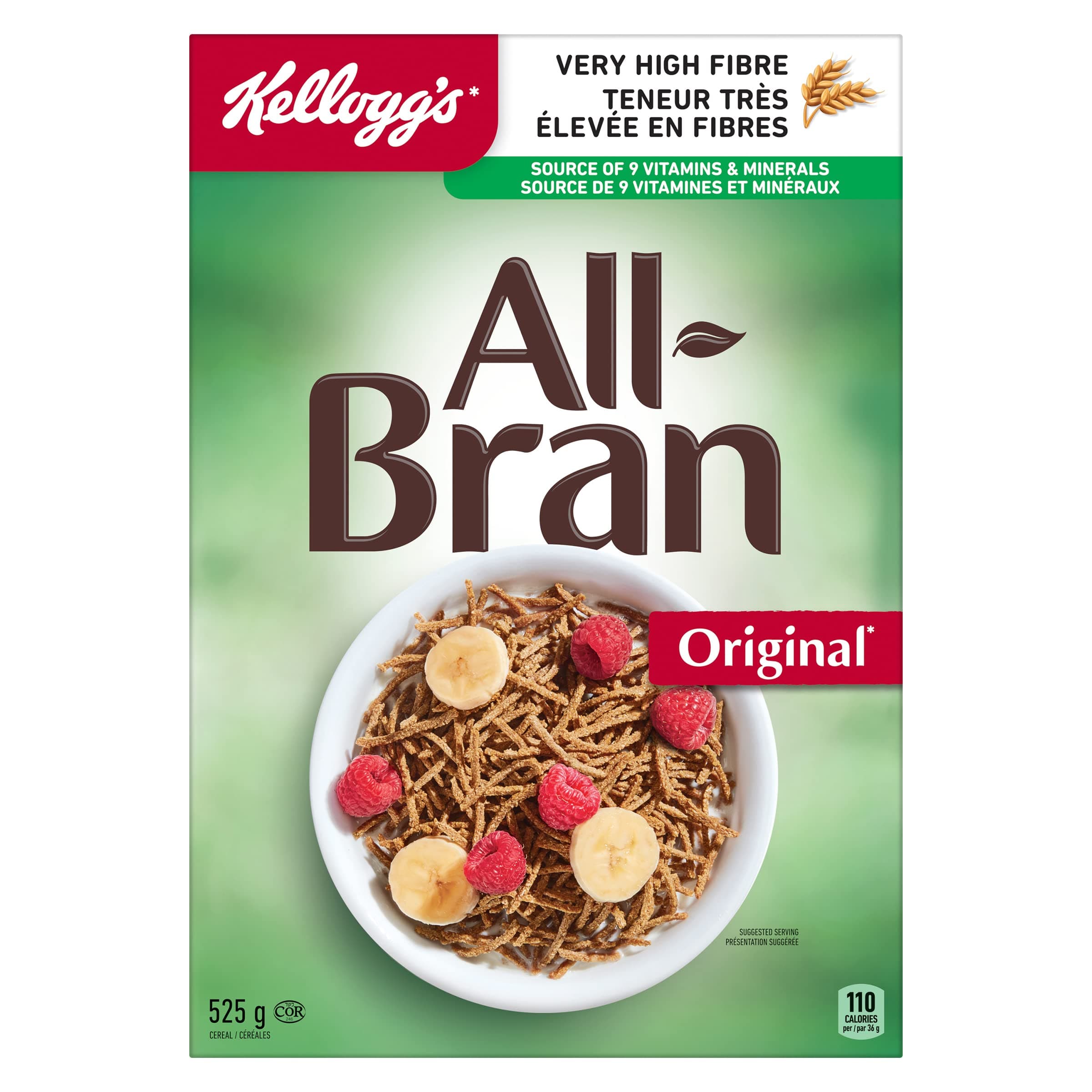 Kellogg's All Bran Original Cereal 18.5 oz