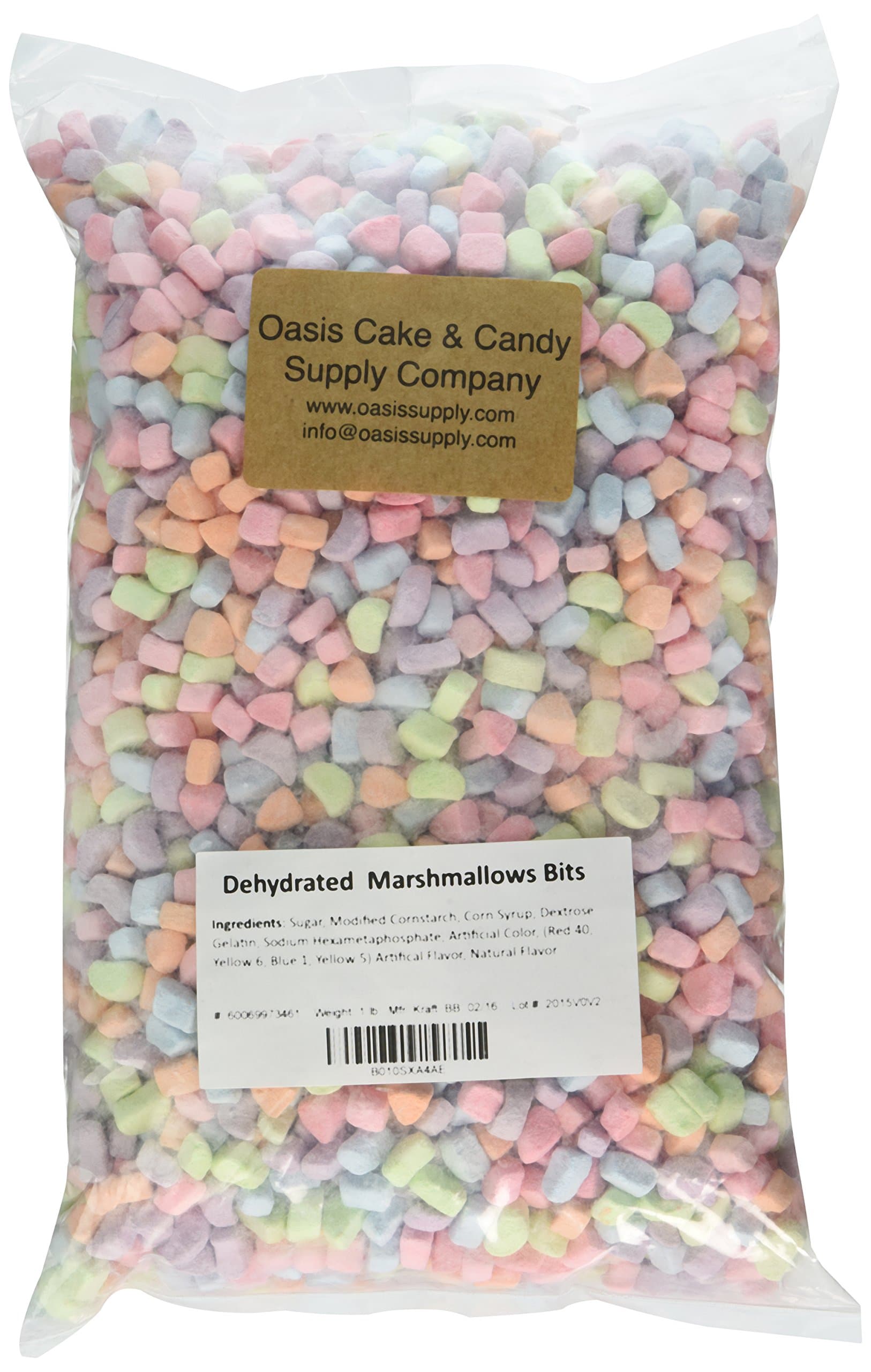 OASKA Kraft Assorted Dehydrated Marshmallow Bits, Charms Cereal, 1 Pound