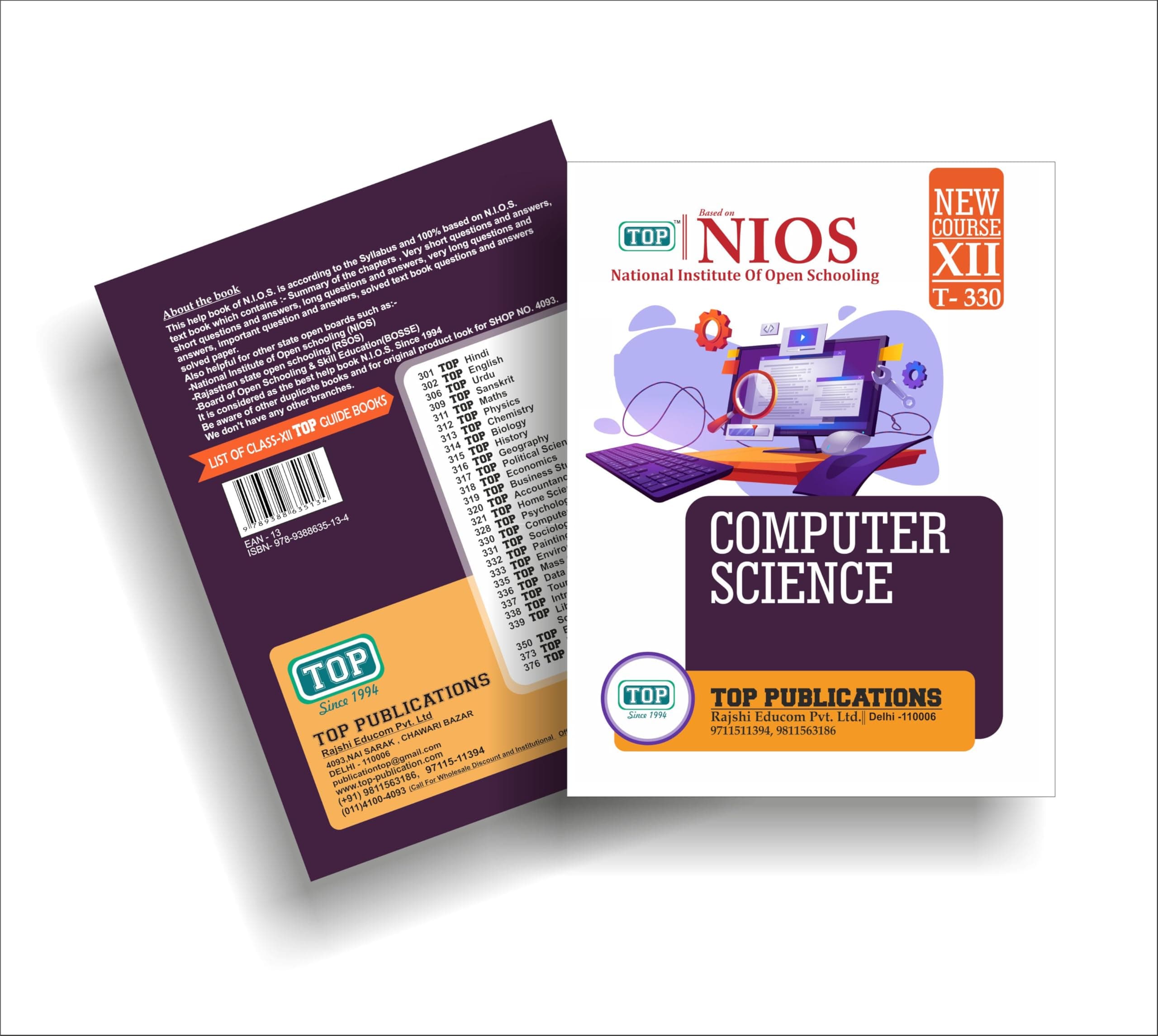 TOP NIOS Class 12 Computer Science T-330 Guide Paperback – 1 January 2019