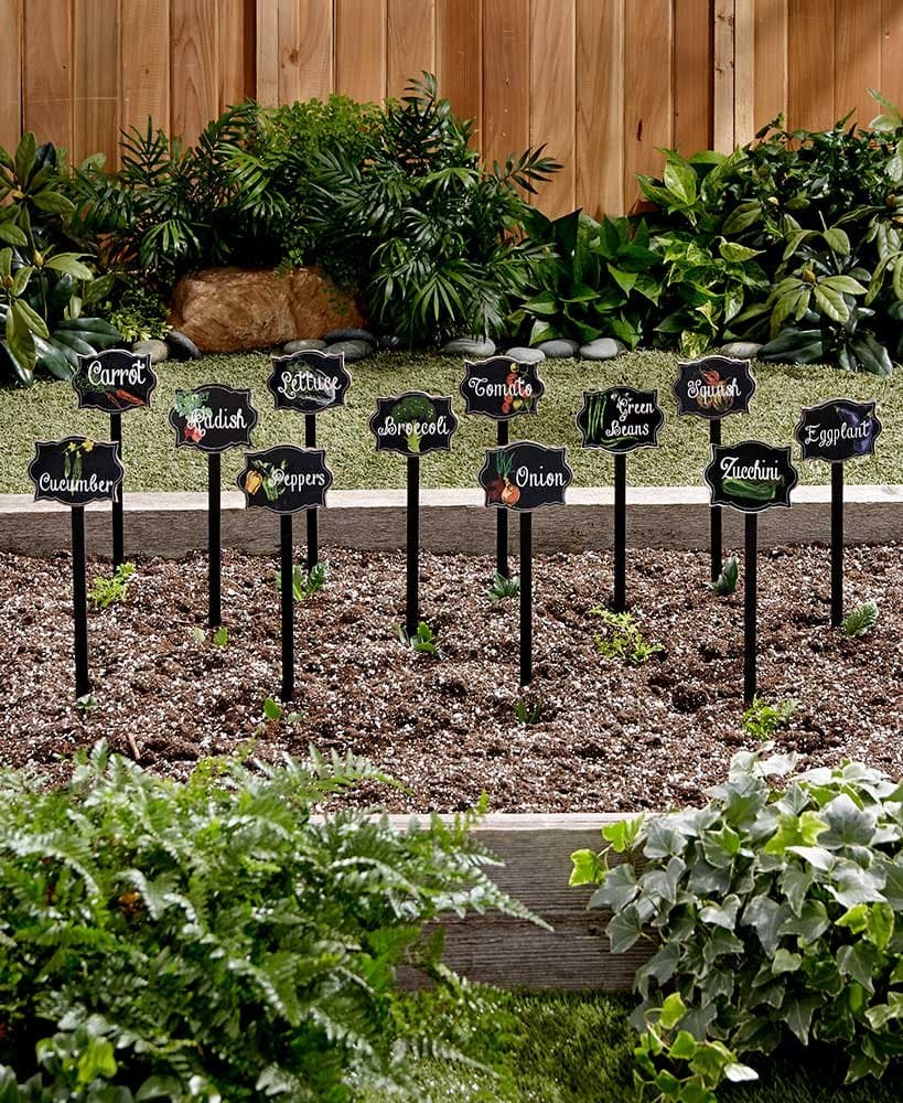 Set of 12 Vegetable Markers