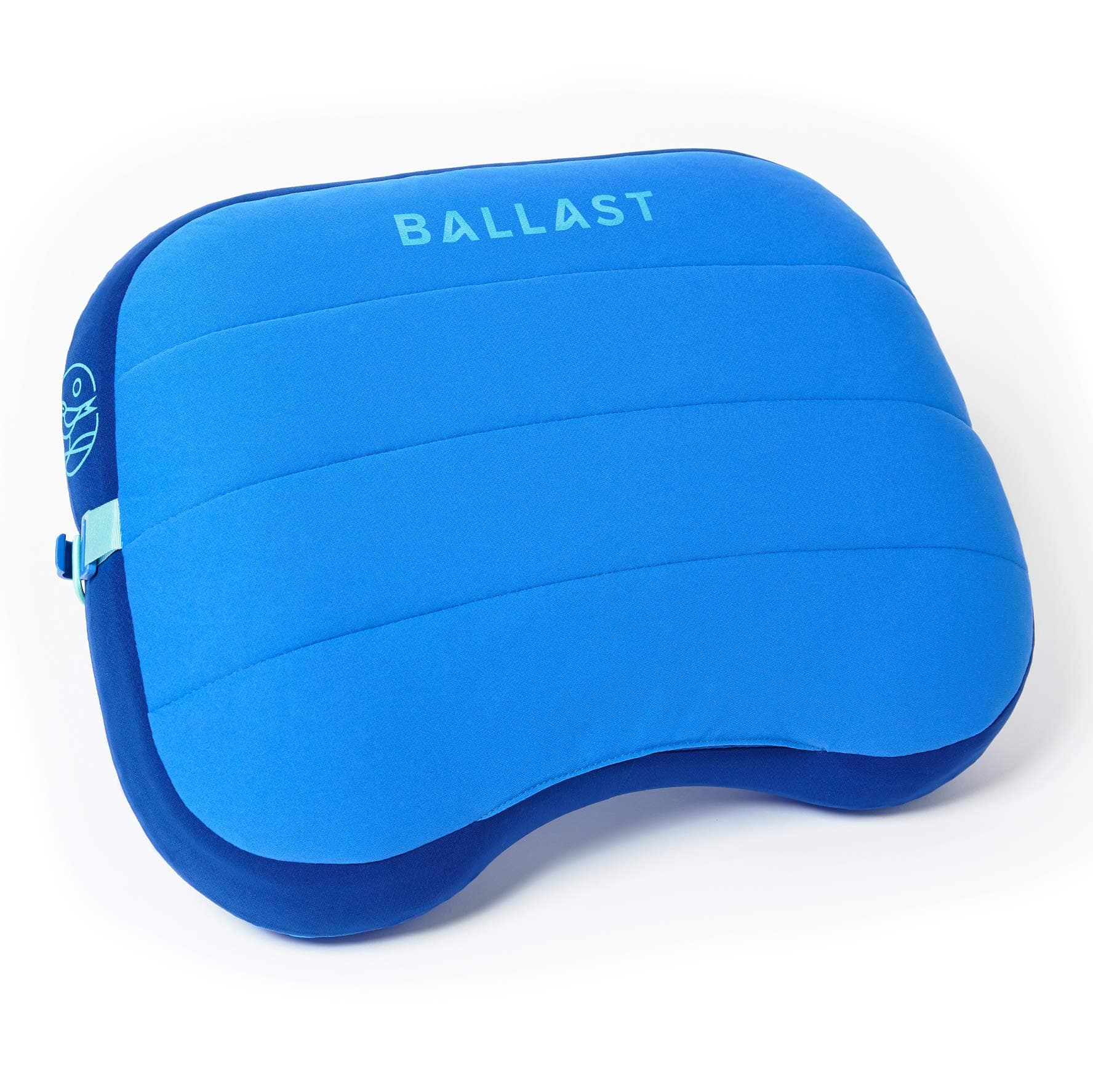 Ballast Beach Pillow – Comfy, Durable & Compact, Stays Put on Windy Beaches with Patented Sand Pouch, Inflatable Pillow for Beaches, Pools, Camping, Festivals and Travel (Palace Blue)