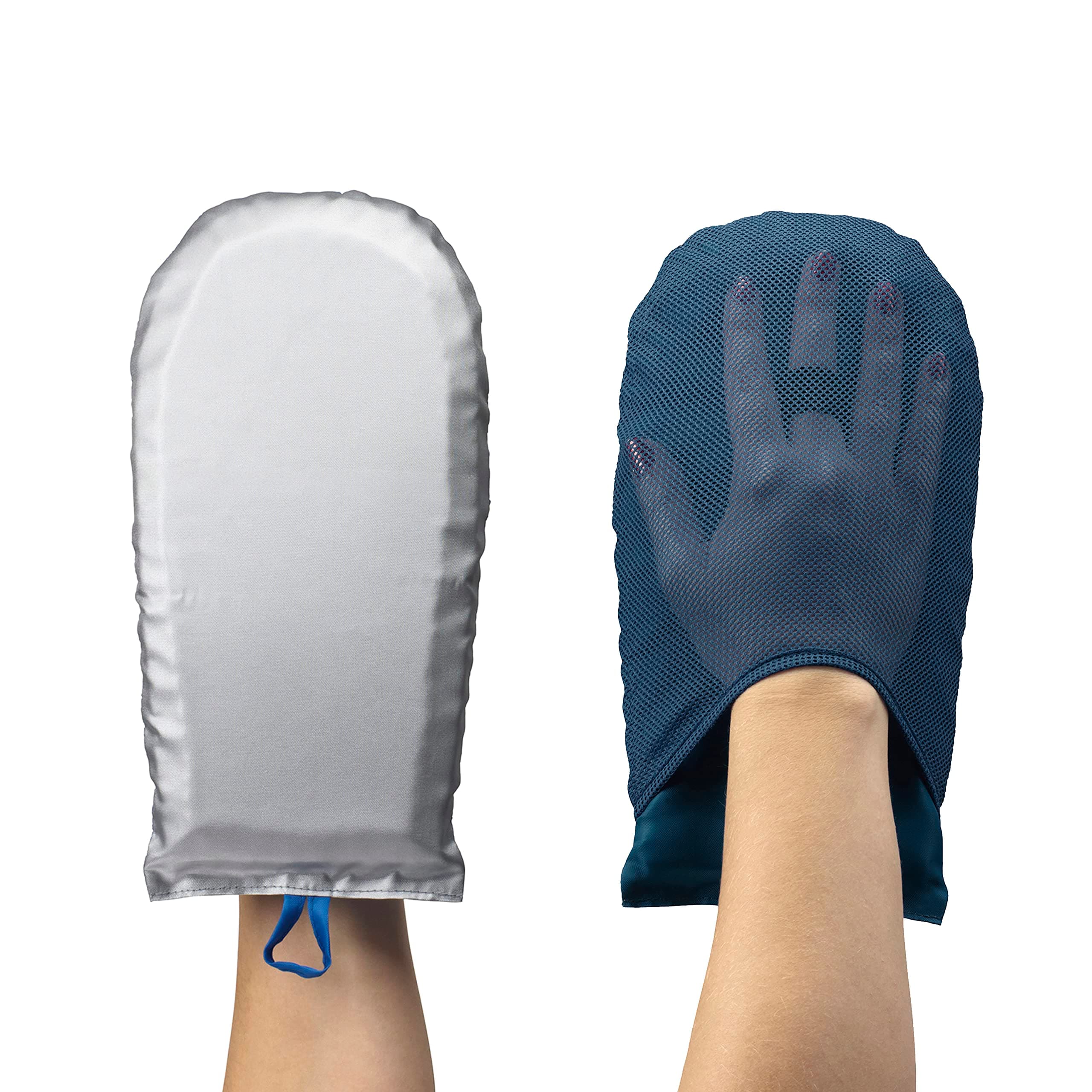 Conair CompleteCARE Protective Garment Steaming Mitt, cotton, polyester fabric, Silver and Blue