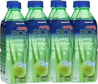 Aloe Vera Juice Drink, Coconut, 16.9 Fl Oz (Pack of 8)
