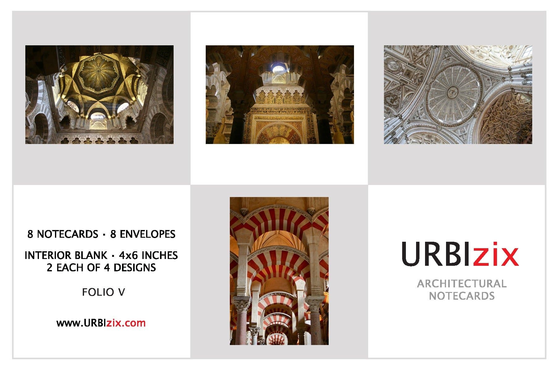 URBIzix Architectural Notecards - Folio V - Cordoba