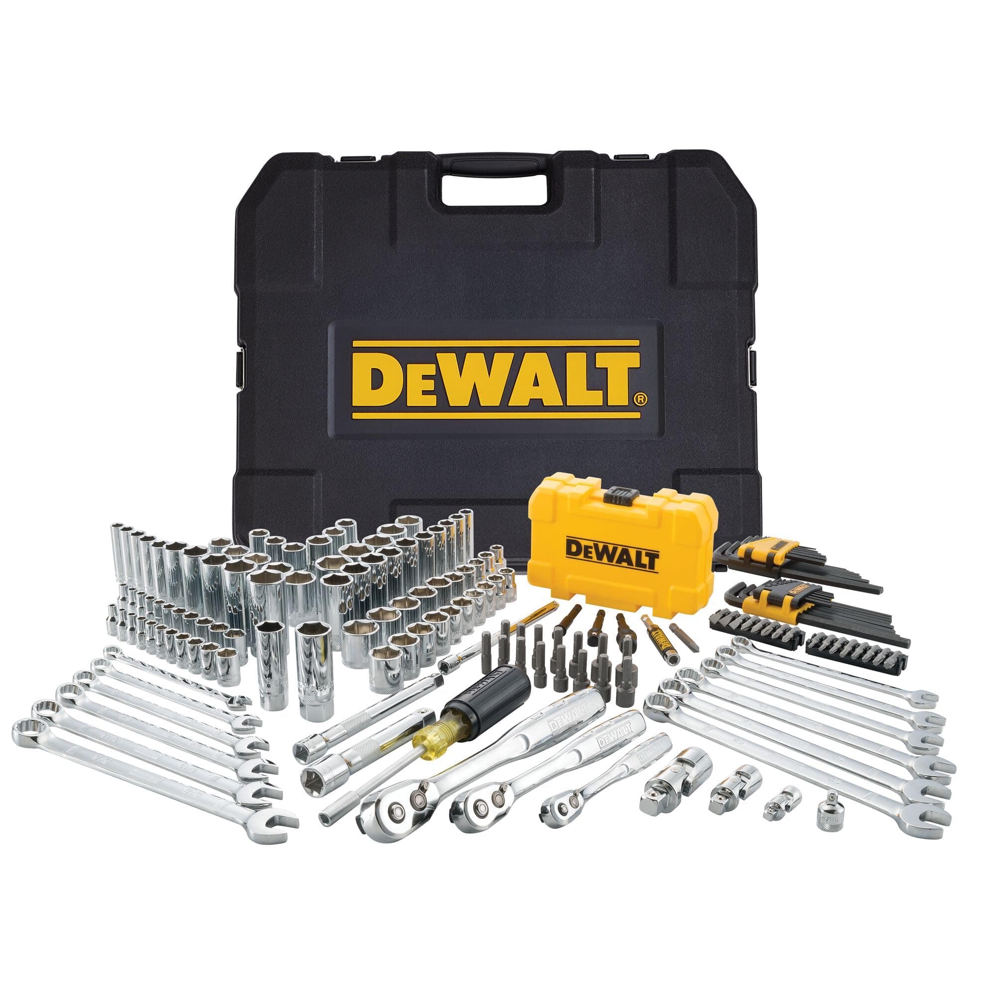 DEWALT Mechanics Tools Kit and Socket Set, 168-Piece (DWMT73803), One Size