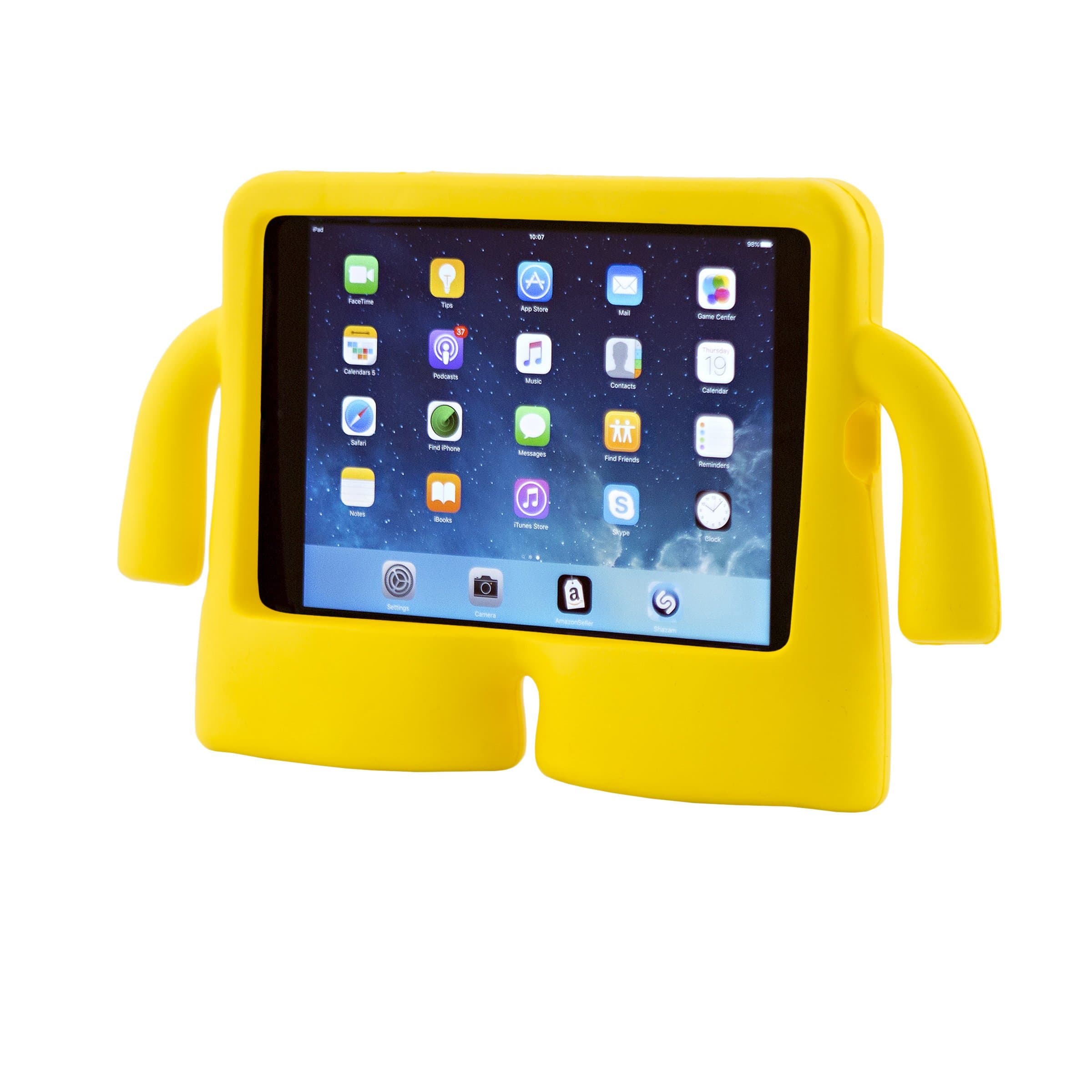 iPad Mini Case for Kids – A Shockproof and Durable Protective Case for an Apple iPad Mini 1/2/3/4 which is Free-Standing, has Carrying Handles and is Child Safe (Yellow)