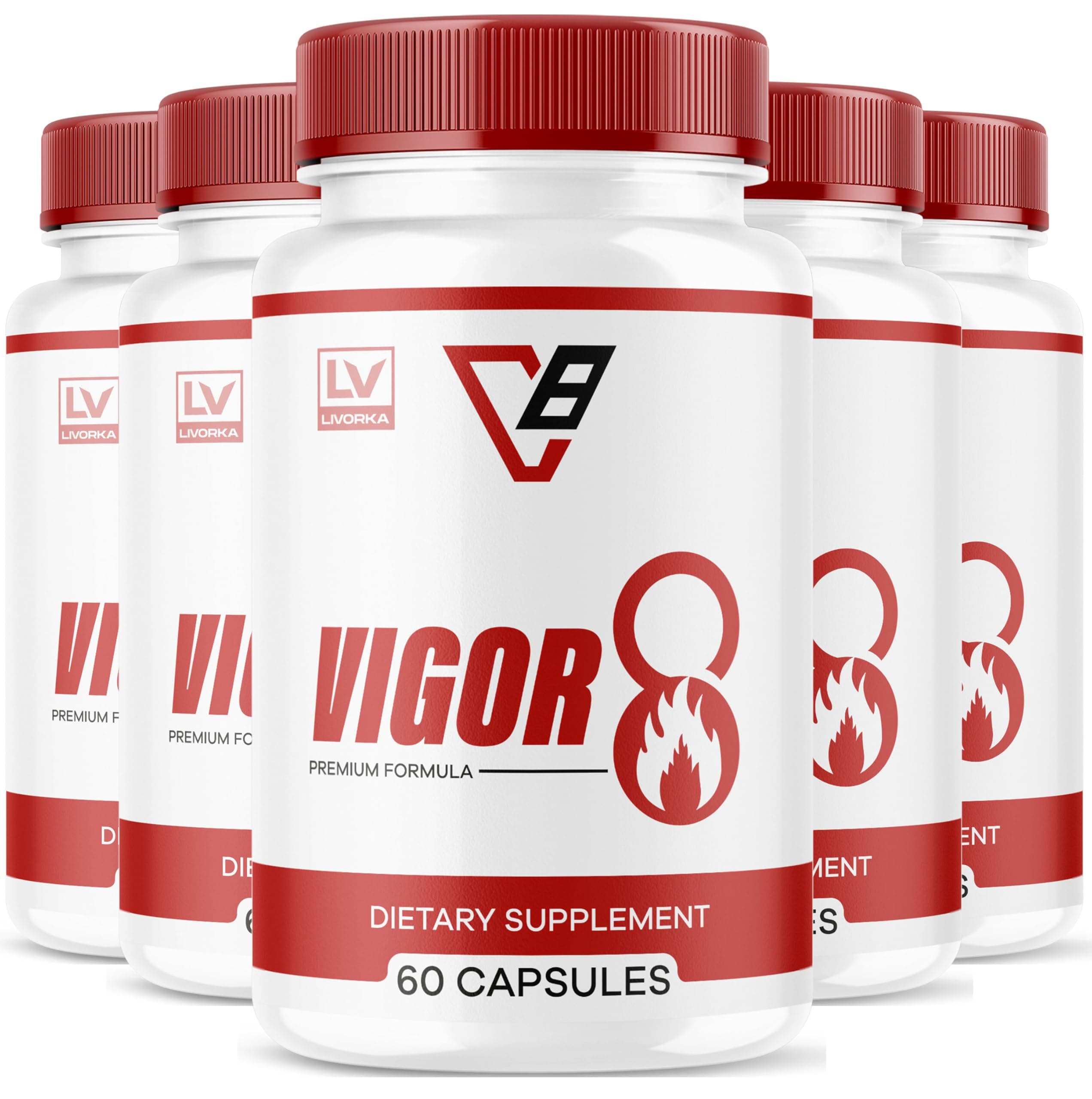(5 Pack) Vigor 8 For Men, Vigor 8 Pills For Men, Vigor 8 Force For Men, Vigor8 Pills, Vigor 8 Pills, Vigor 8 Premium Formula, Vigor8 Male Pills, Vigor 8 Male Supplement, 300 Capsules for 5 Months