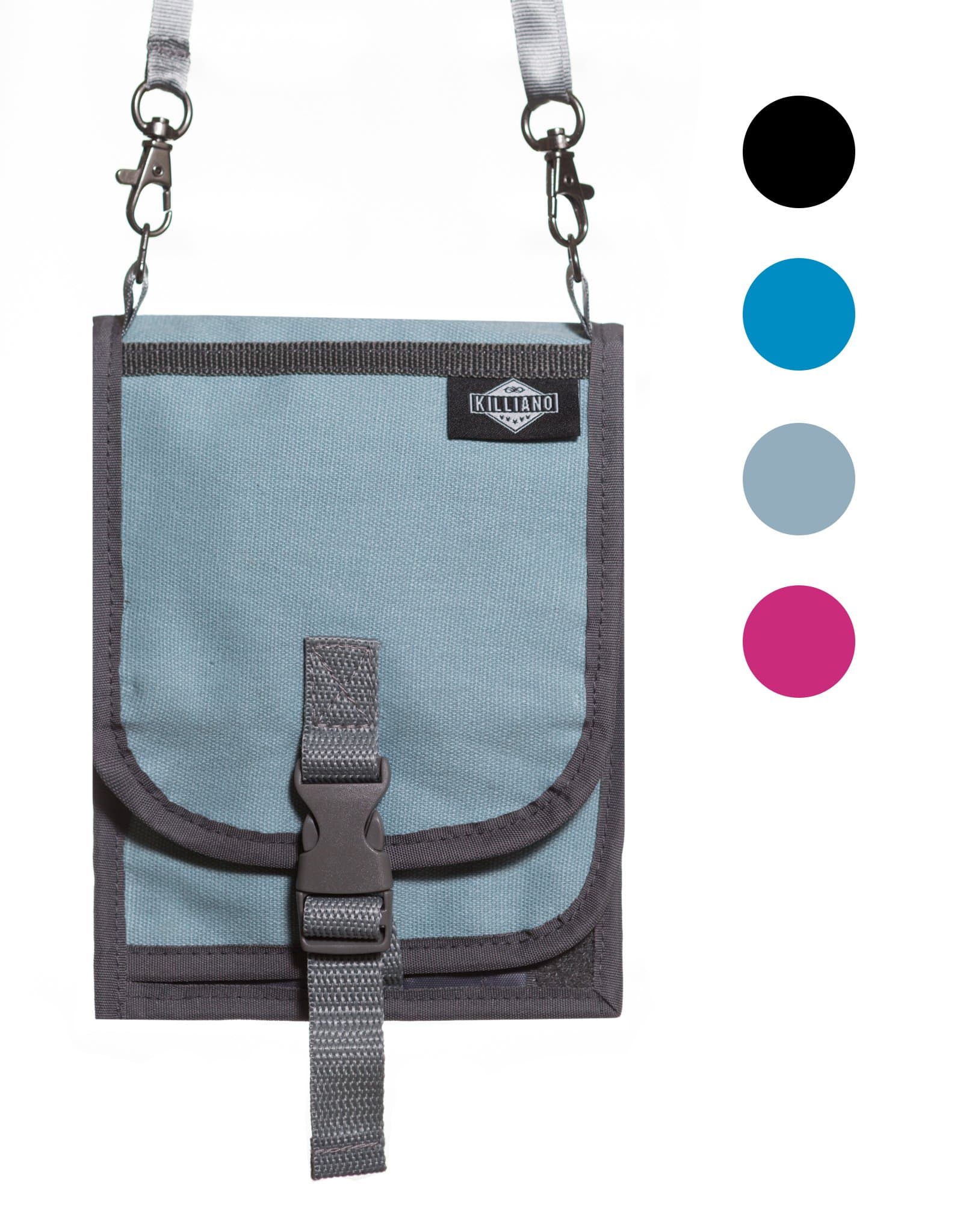 Killiano RFID Blocking Passport Holder and Travel Document Organizer (Grey)