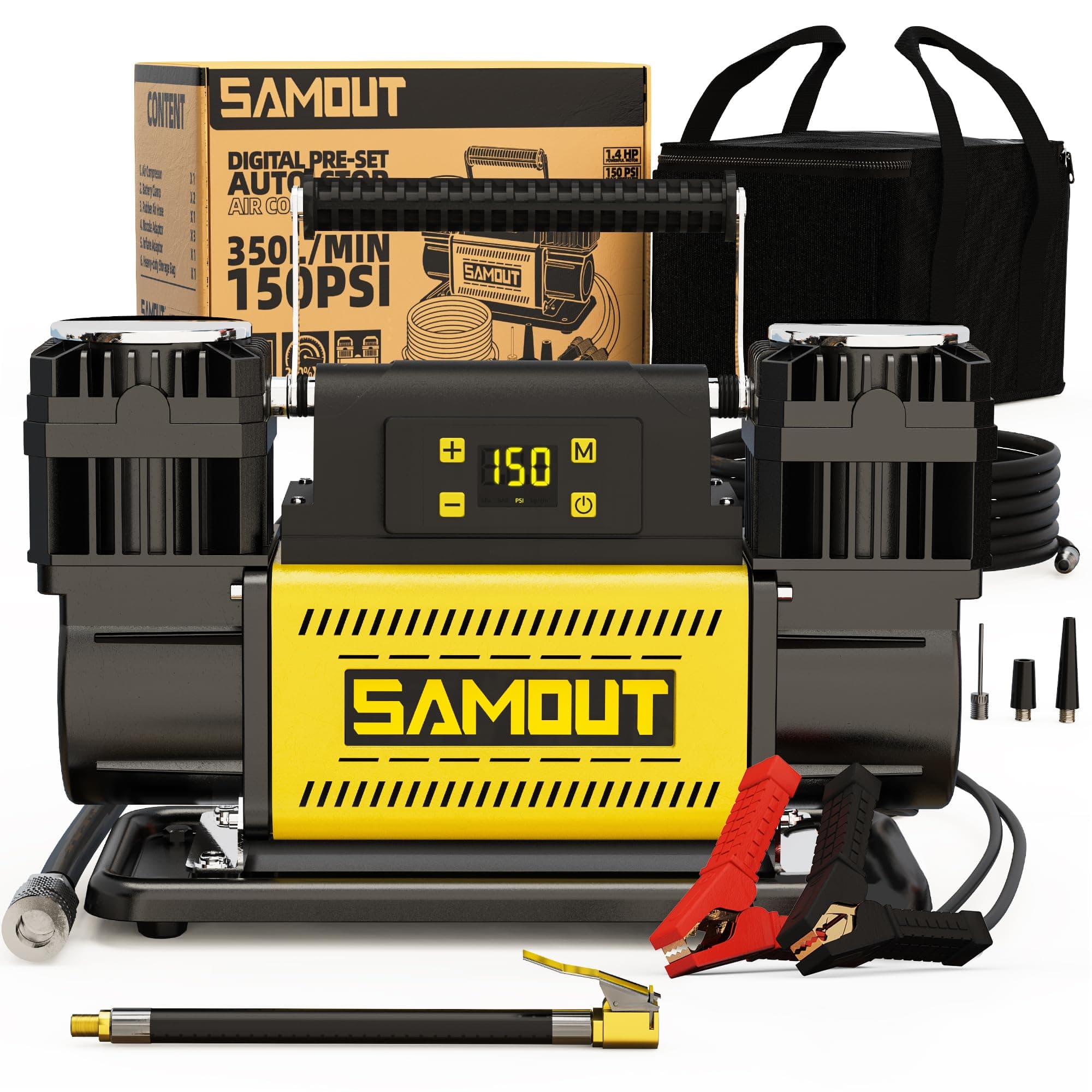 SAMOUT Off-Road Air Compressor Digital 12.3CFM 150PSI, SMAC35ST