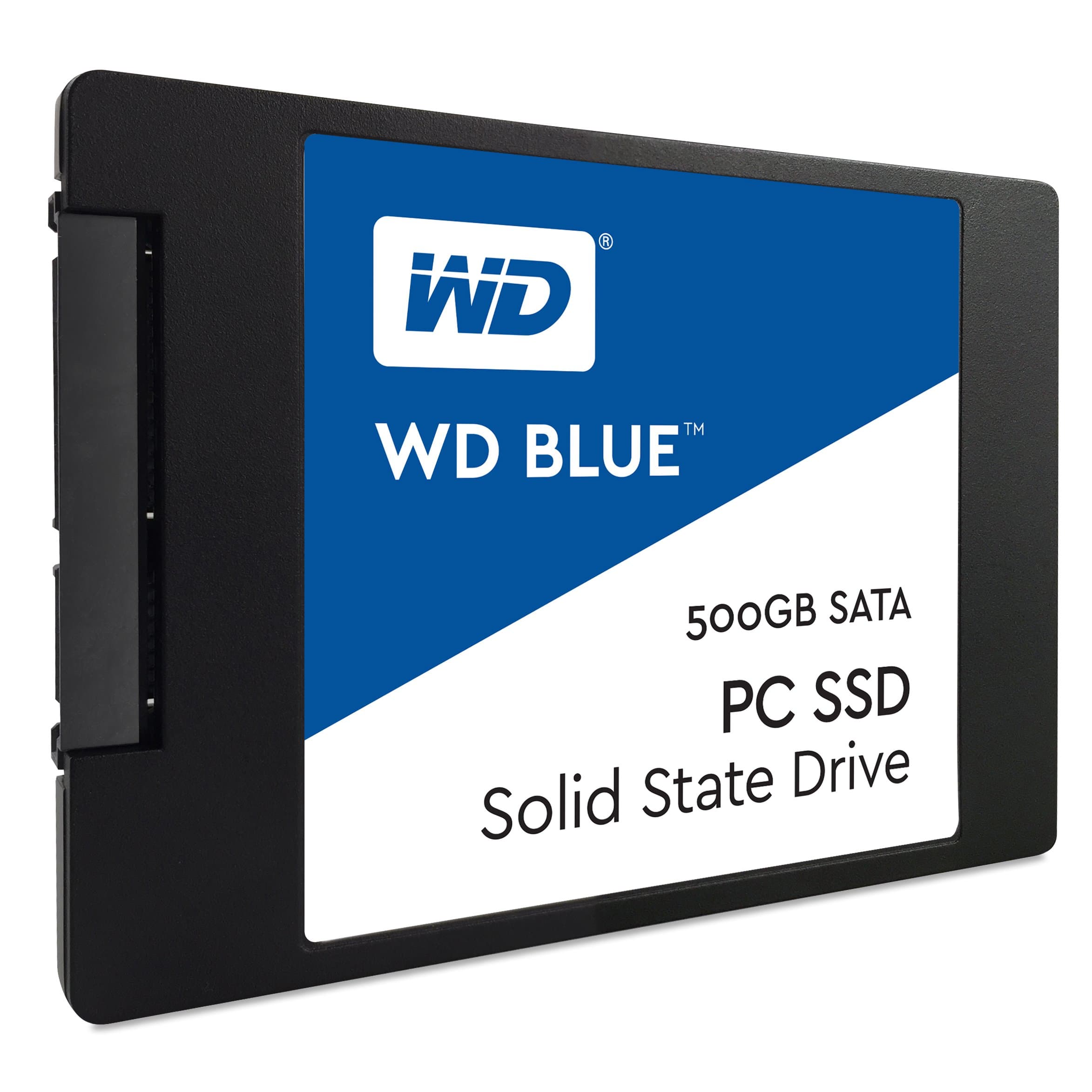 Western Digital 500GB WD Blue SA510 SATA Internal Solid State Drive SSD - SATA III 6 Gb/s, 2.5"/7mm, Up to 560 MB/s