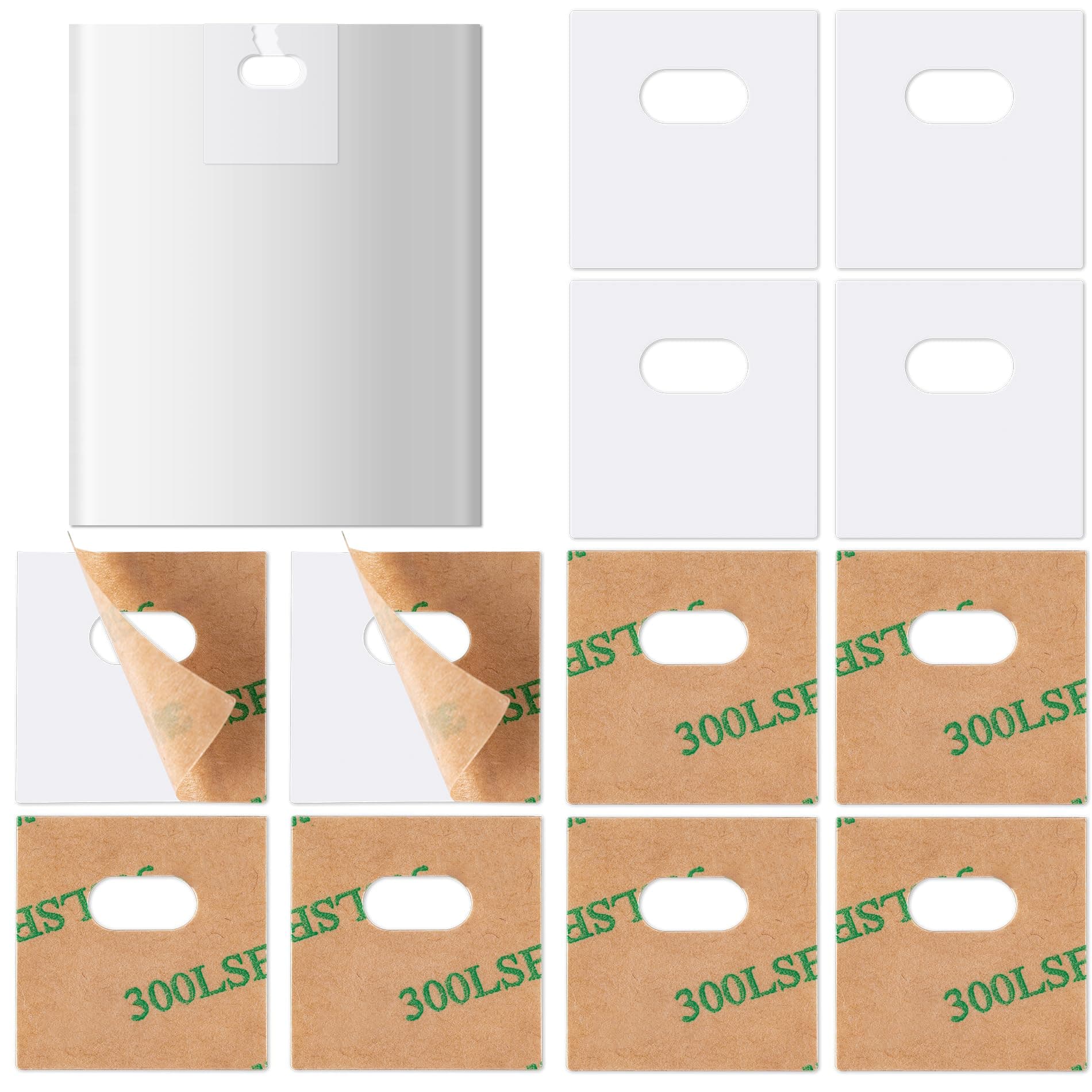 60 Pcs Vertical Blind Repair Tabs, Clear Vertical Blinds Replacement Parts Fixers Kit, Vertical Blinds Replacement Slats