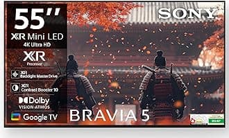 139 cm (55 inches) BRAVIA 5 4K Ultra HD Smart Mini LED Google TV K-55XR50