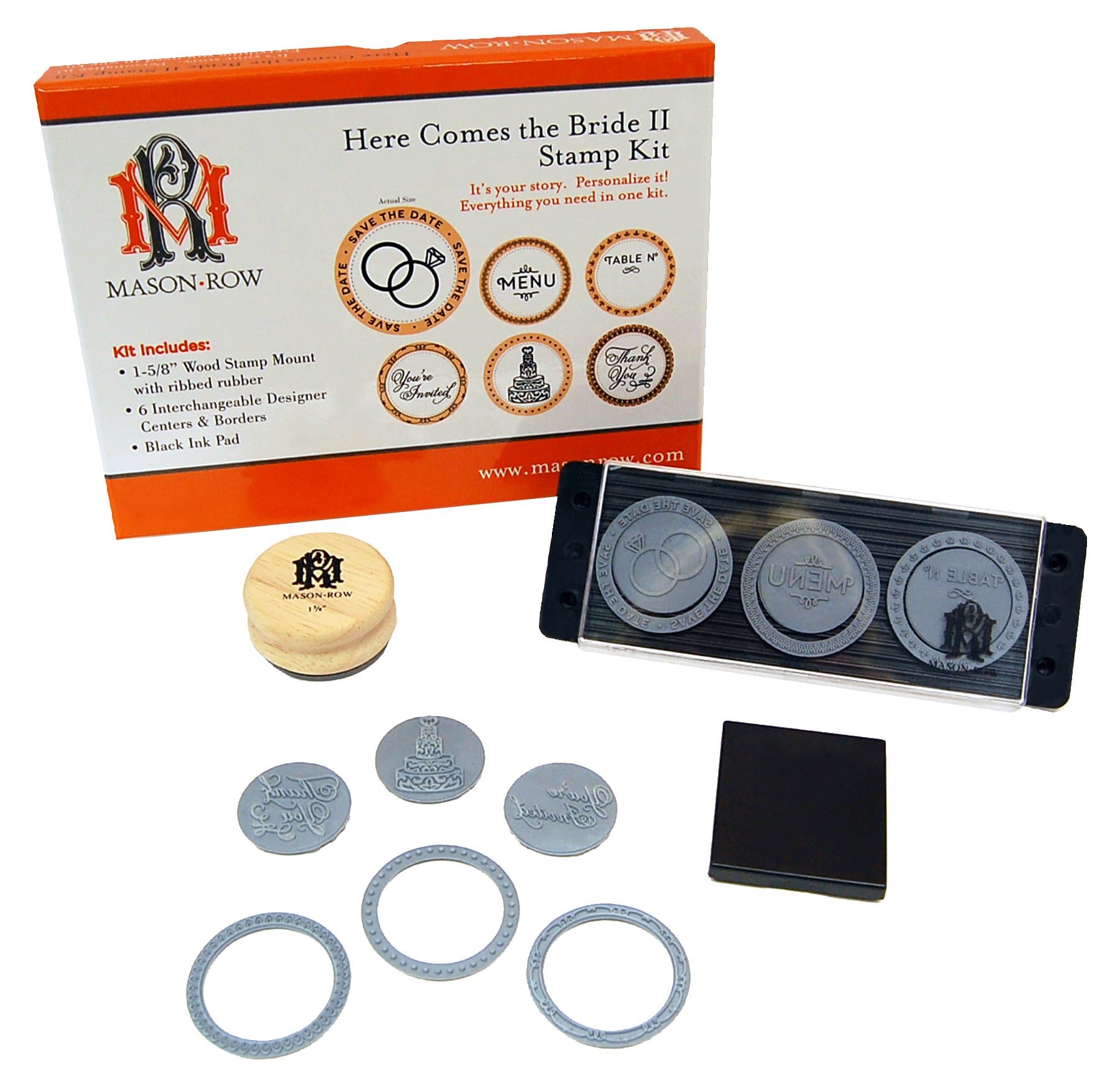 Mason Row XL-48793 Here Comes the Bride II Interchangeable Stamp Kit