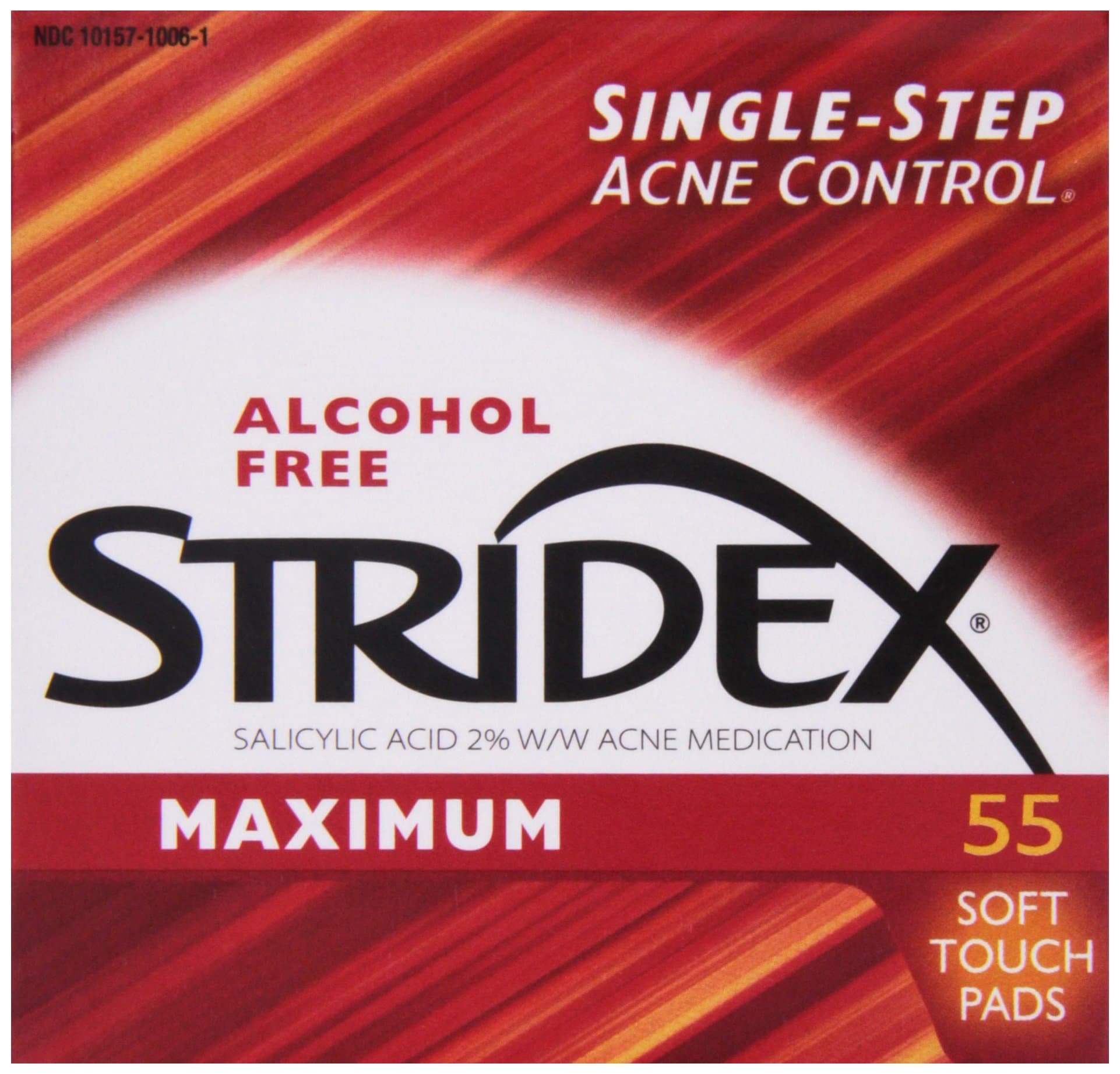 Stridex Daily Care Pads Maximum Strength, 55 Each