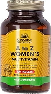 Sunshine Nutrition A To Z Women's Multivitamins 100 Vegetarian Tablets | For Daily Nutrition Requirement