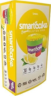Smart Baking Company Smartcake,Sugar Free, Gluten Free, Low Carb, Keto Dessert (Lemon, 8 Cakes)