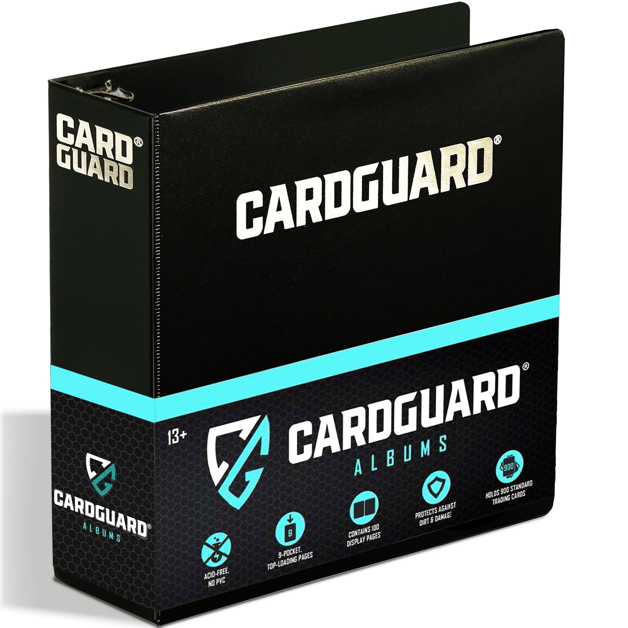 - CardGuard Premium 3” Trading Card Binder – 100 Side-Loading Pages 9 Pocket Binder - Archival Safe 3-Ring Storage for Pokémon, YuGiOh, MTG, TCG, Game & Sports Cards
