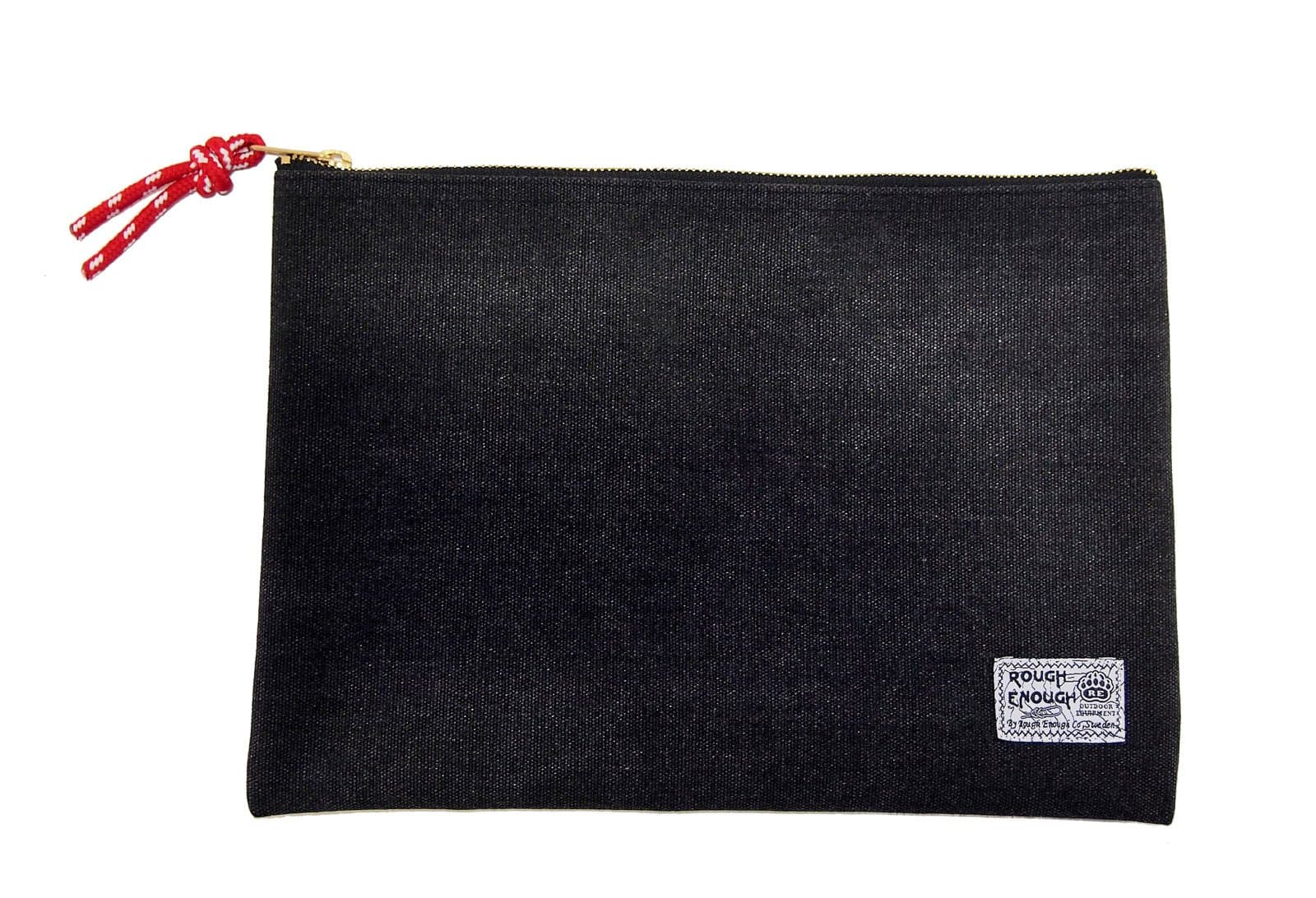 Rough Enough Canvas File Folder Organizer Letter Size Document Bag Case Pouch Paper Notebook Envelopes Magazine with Zipper for Filing Laptop Accessories Office School Supplies Exam Car