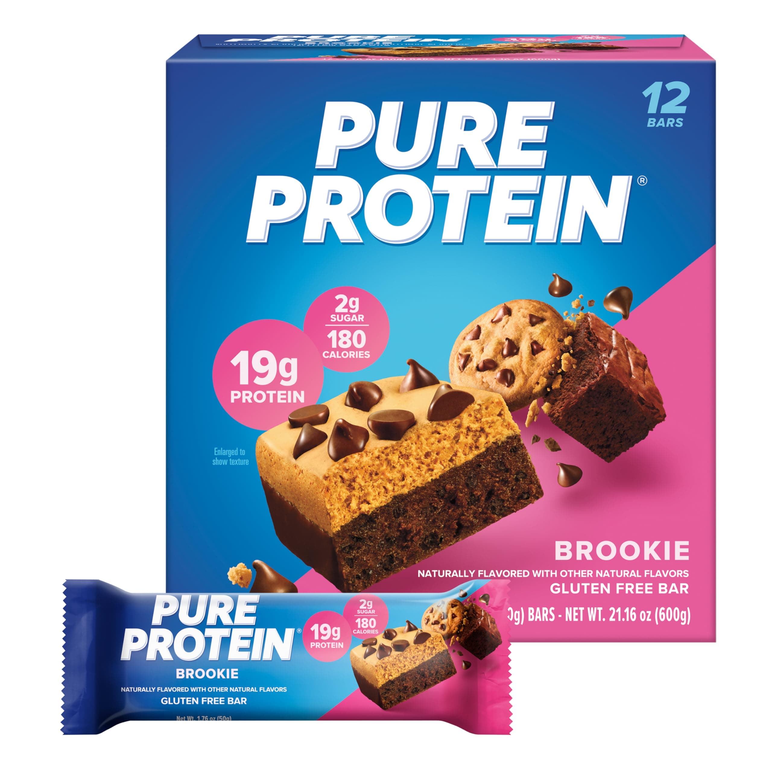Pure Protein Bars, High Protein, Nutritious Snacks to Support Energy, Low Sug...
