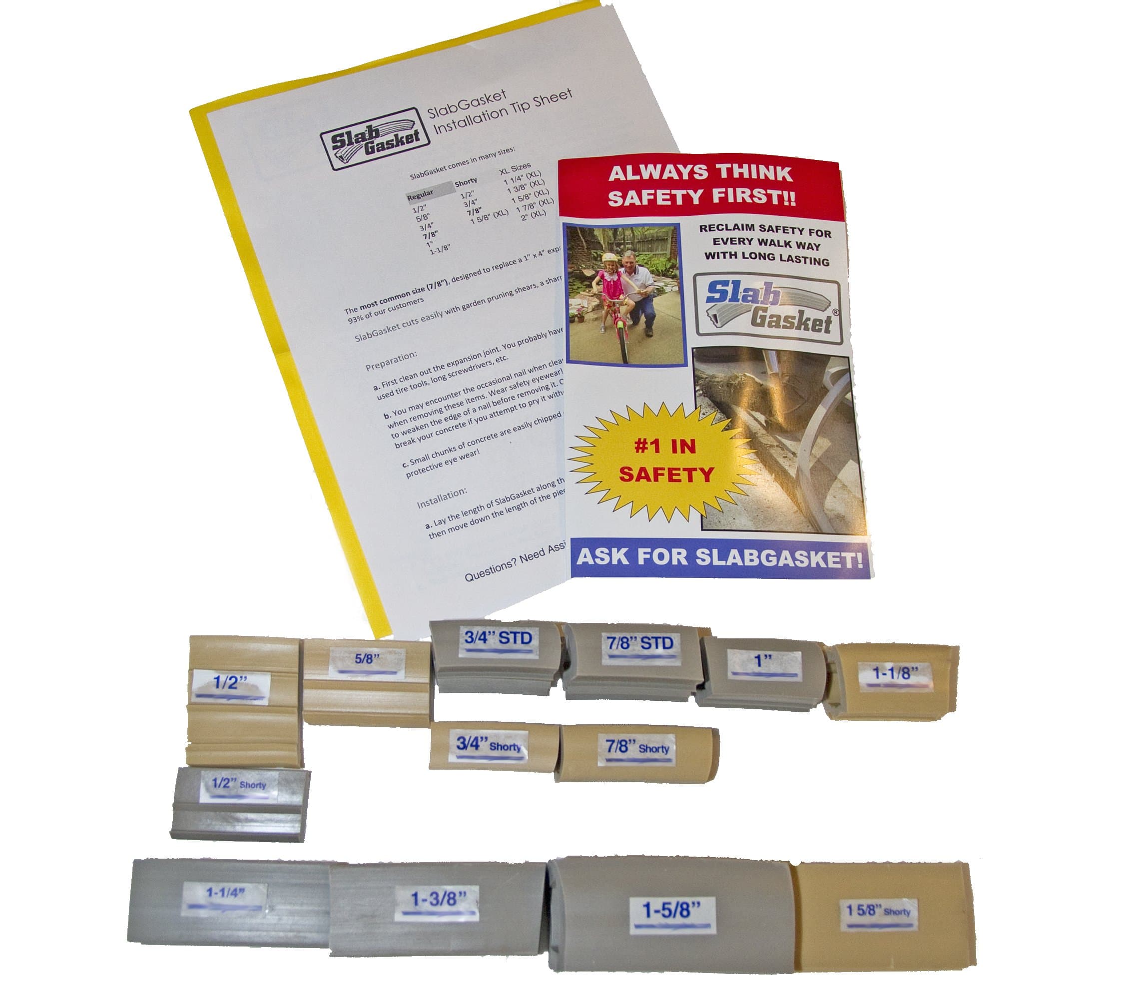 SlabGasket Expansion Joint Replacement (+ XL Sizes) - Free Sample Pack