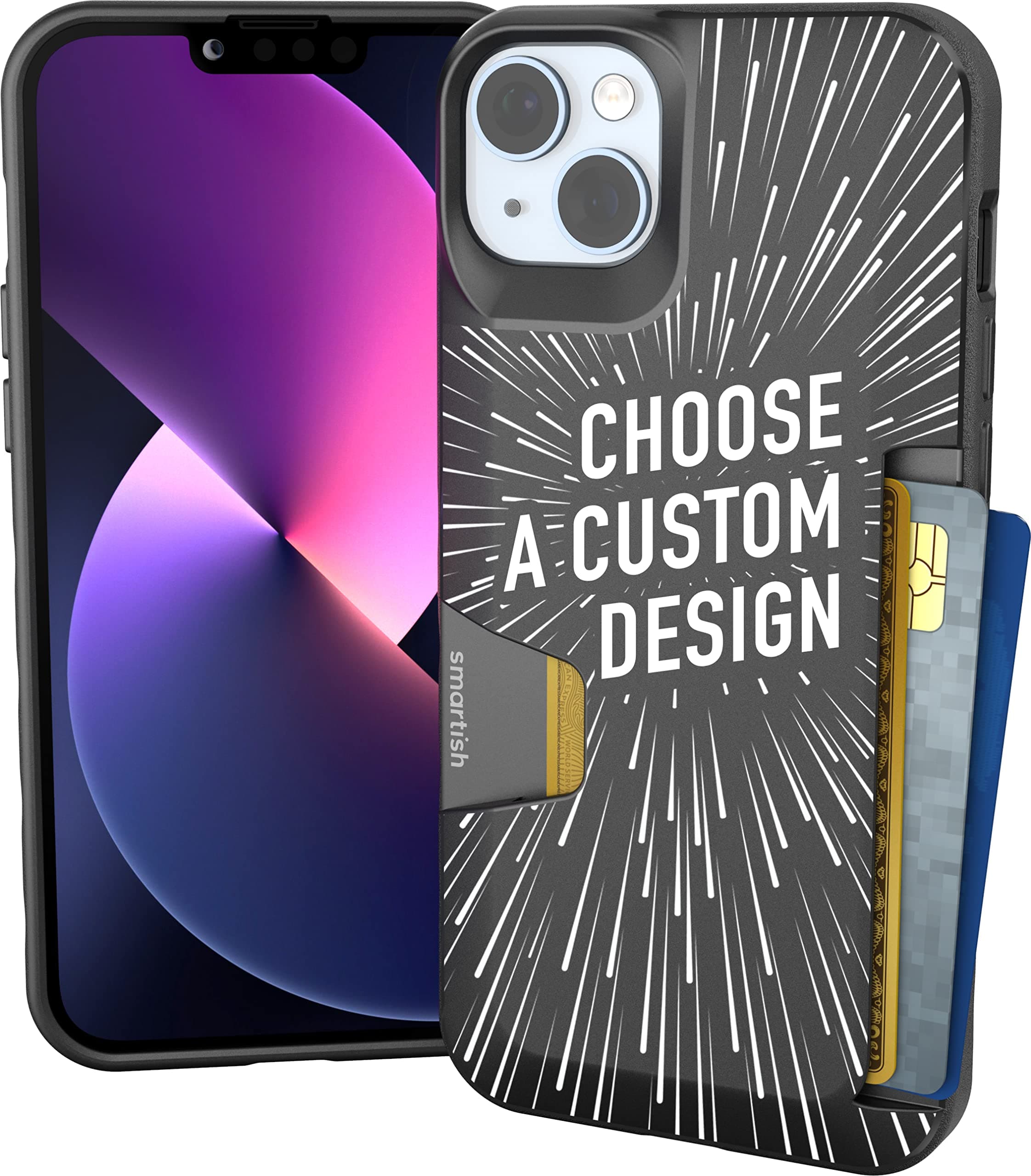 Smartish iPhone 14 Plus Wallet Case - Wallet Slayer Vol. 1 [Slim + Protective] Credit Card Holder - Secret Menu