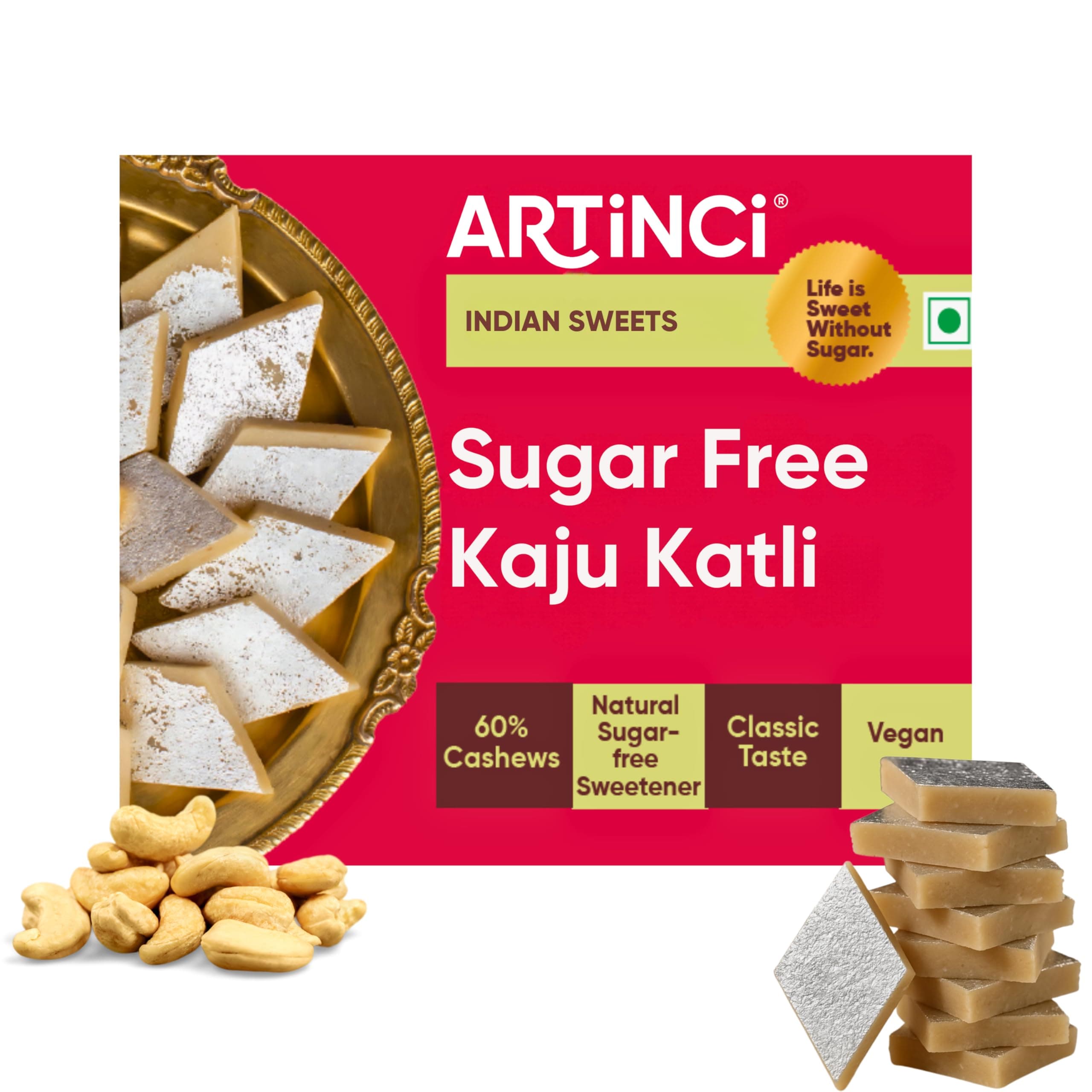 Sugar Free Kaju Katli