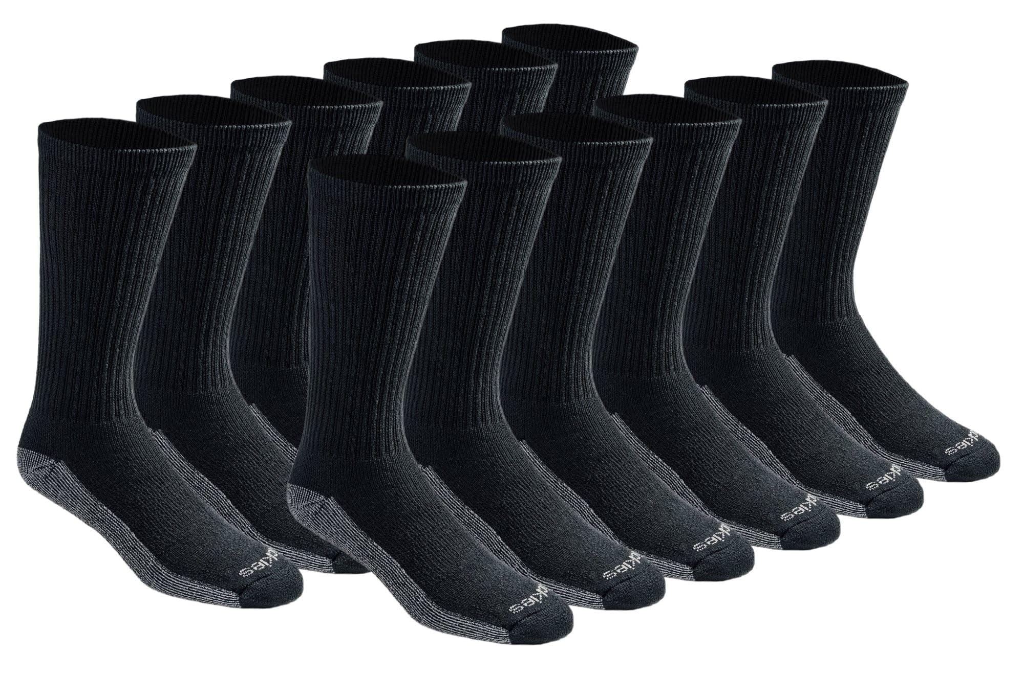 Men's Dri-Tech Original Moisture Control Crew Socks, Available in M-XXL (6, 12, 18 Pairs)