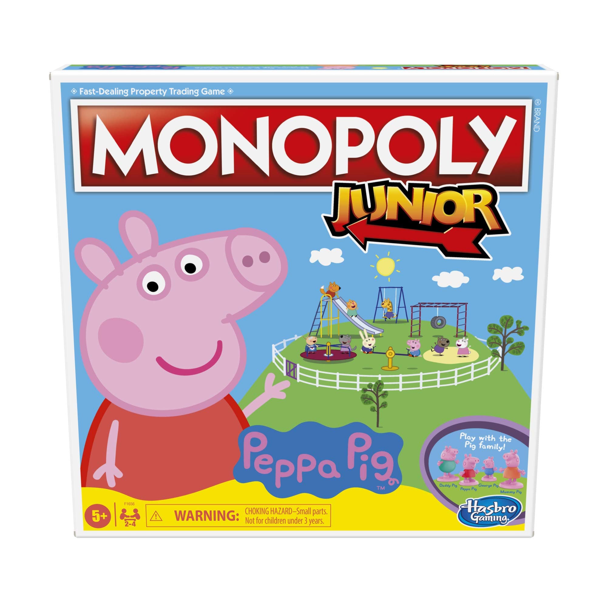 Monopoly Junior: Peppa Pig Edition Board Game, Best Strategy Board Game for Kids Ages 5 and up, 2-4 Players