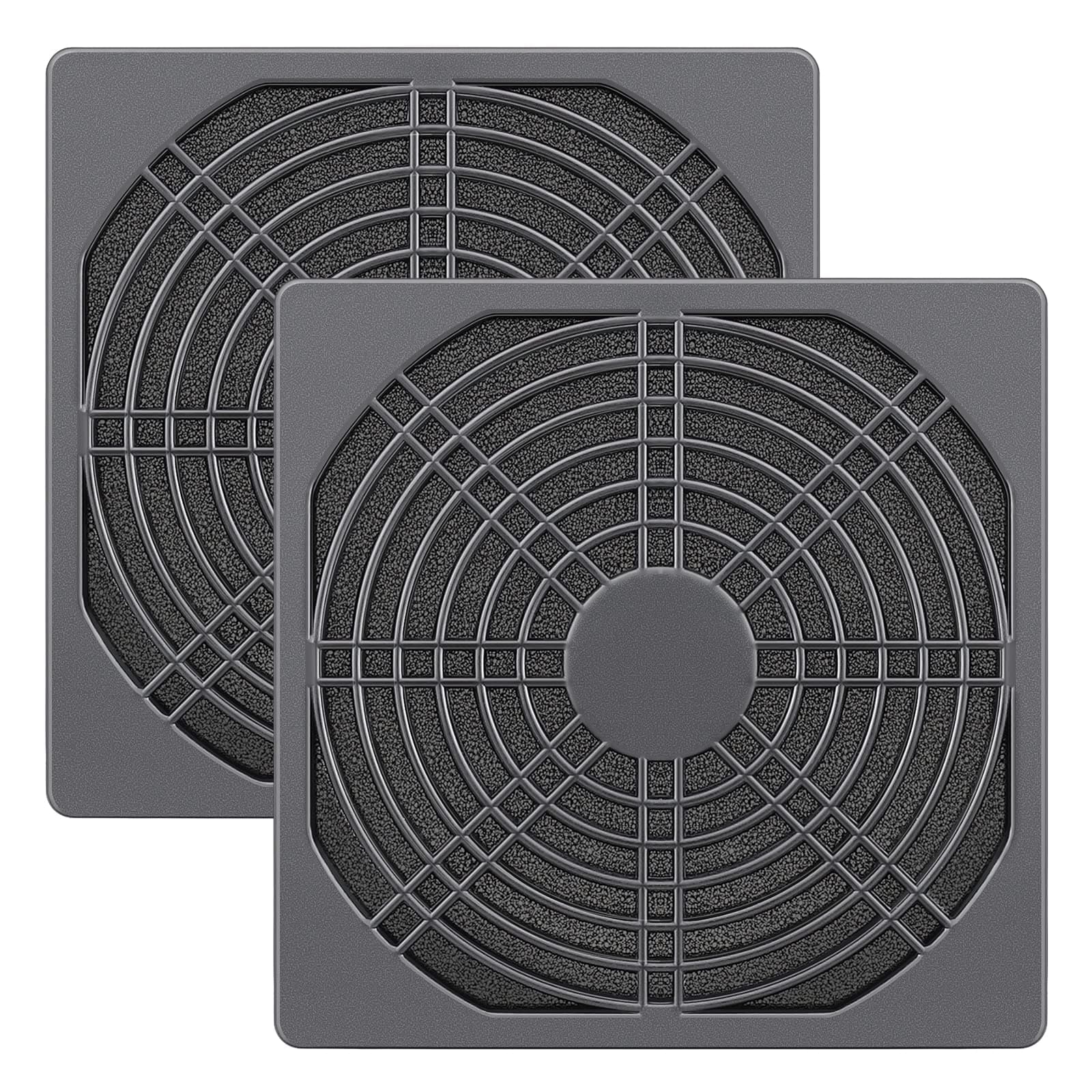 2 Pack 120mm PC fan Dust Filter Cover Computer Mess