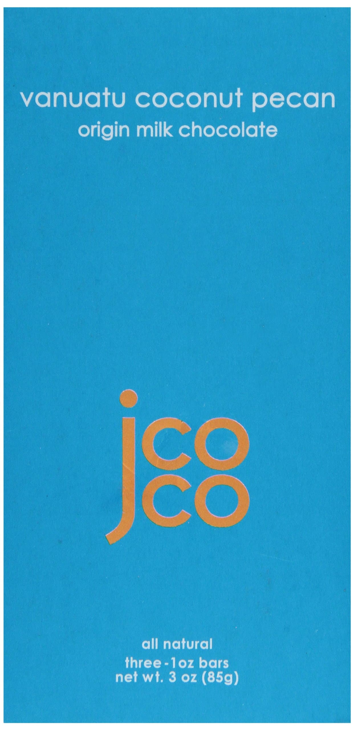 Jcoco Chocolate Bar, Vanuatu Origin Milk, 3 Ounce