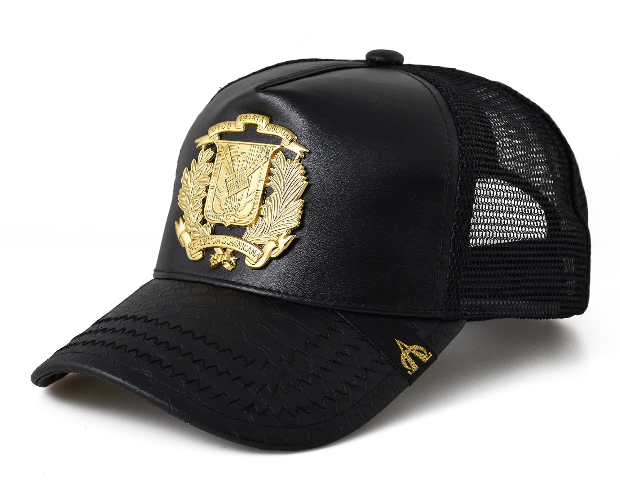 Dominican Republic Trucker Hat Black