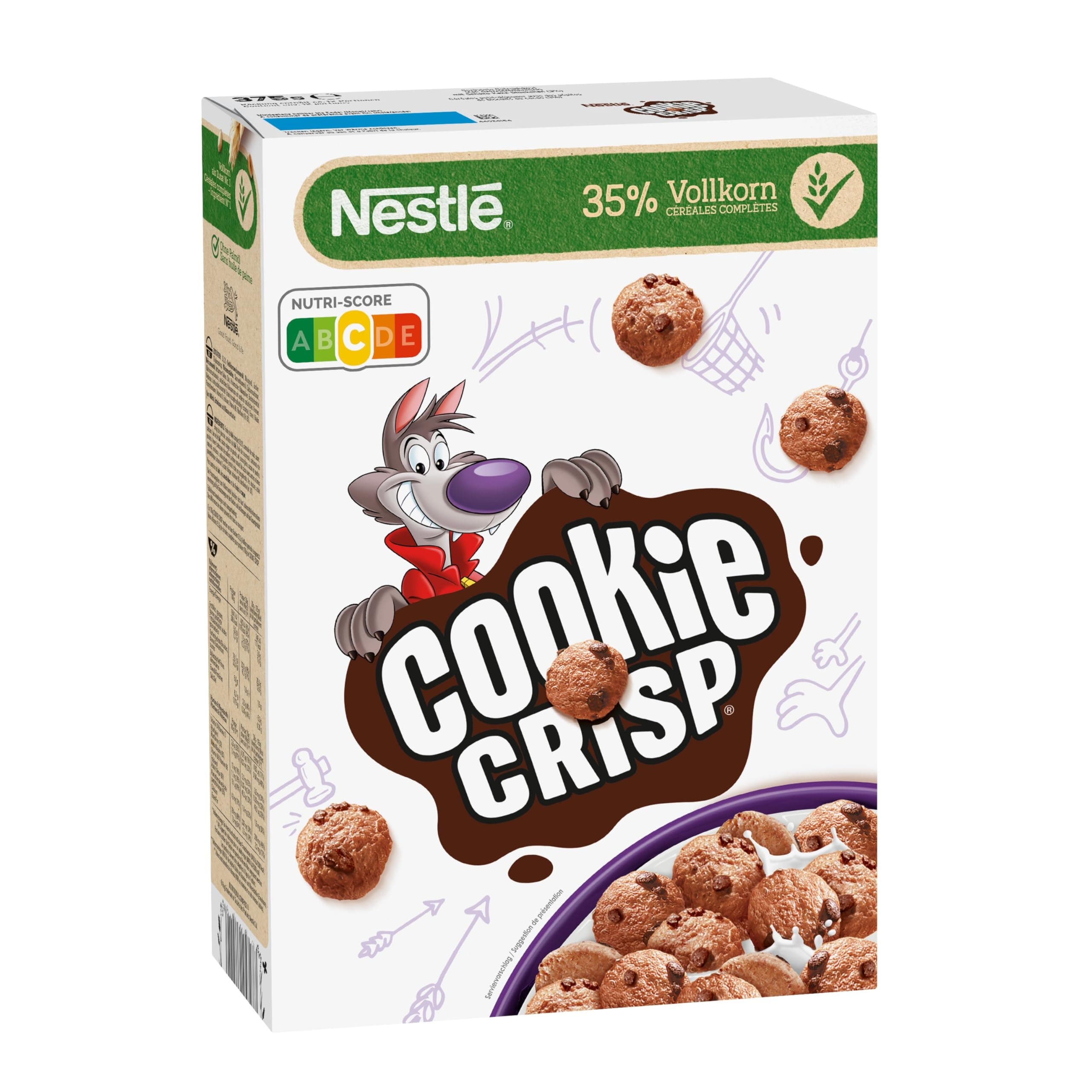 Cookie Crisp Cereal, 375g