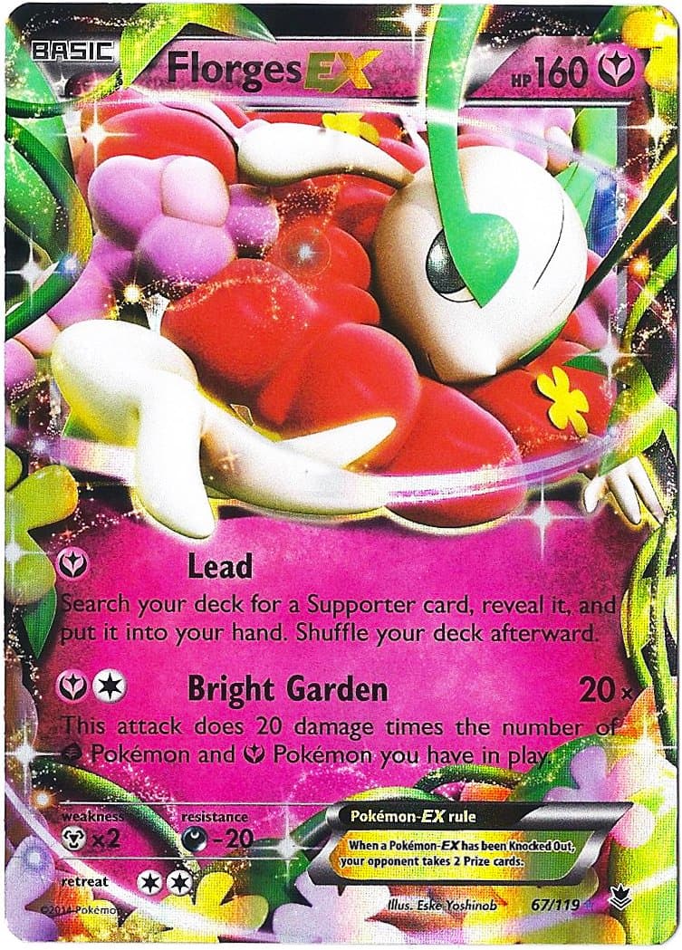 Pokemon Florges Ex Xy Phantom Forces 67/119