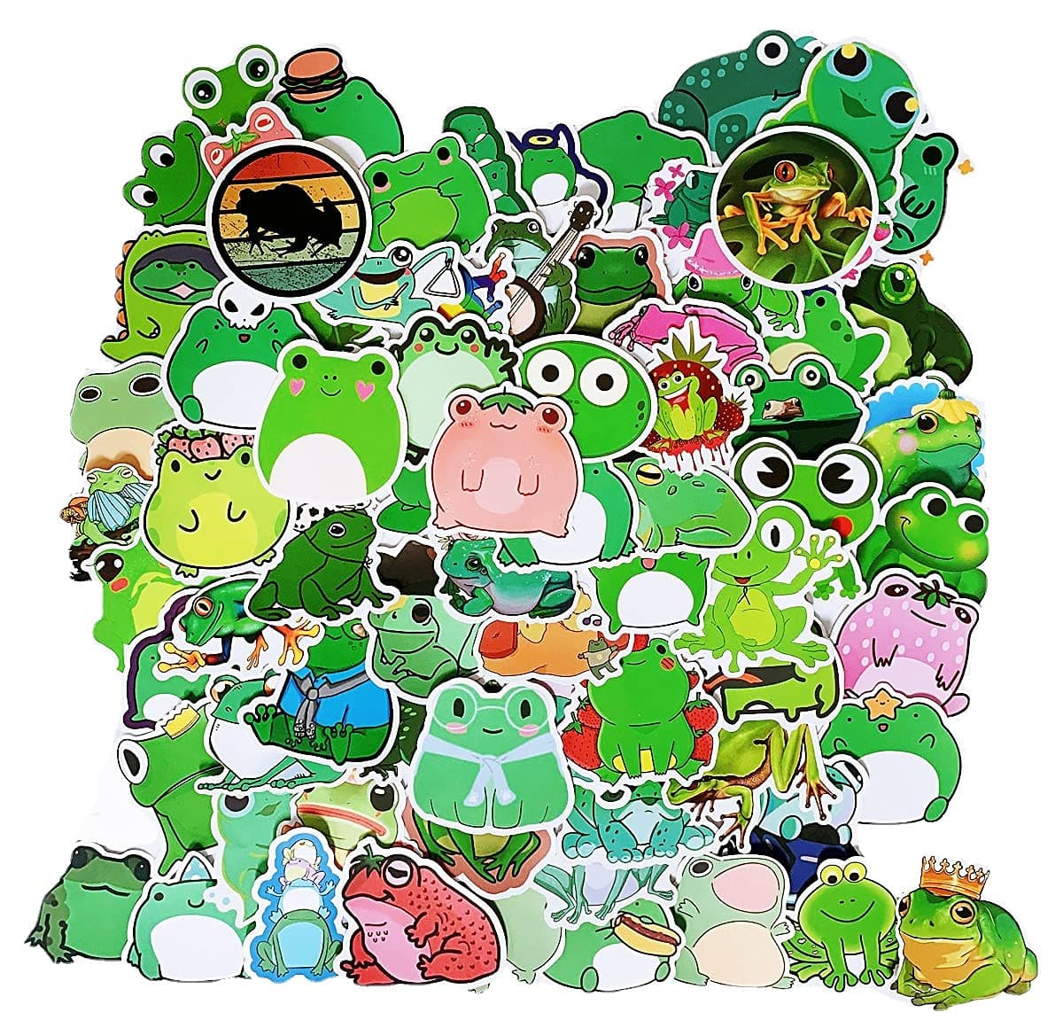 100PCs Frog Stickers