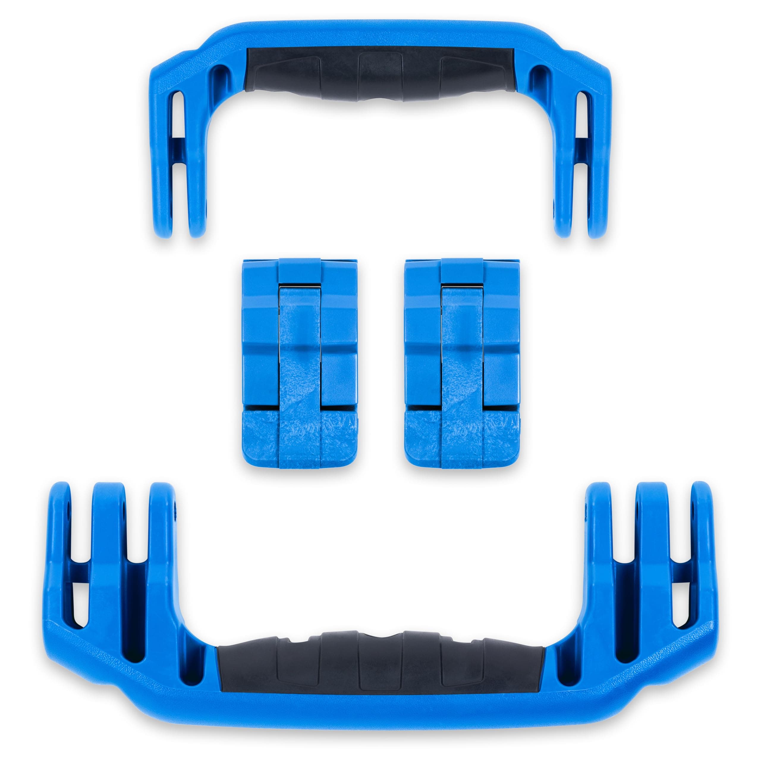 Pelican 1510 Replacement Handle & Latch Set by ColorCase - Blue Handles & Double Throw Latches