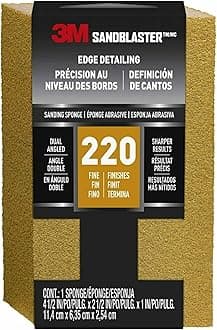 3M SandBlaster Dual Angle Sanding Sponge 4.5 in. x 2.5 in. x 1 in., 1/Pack