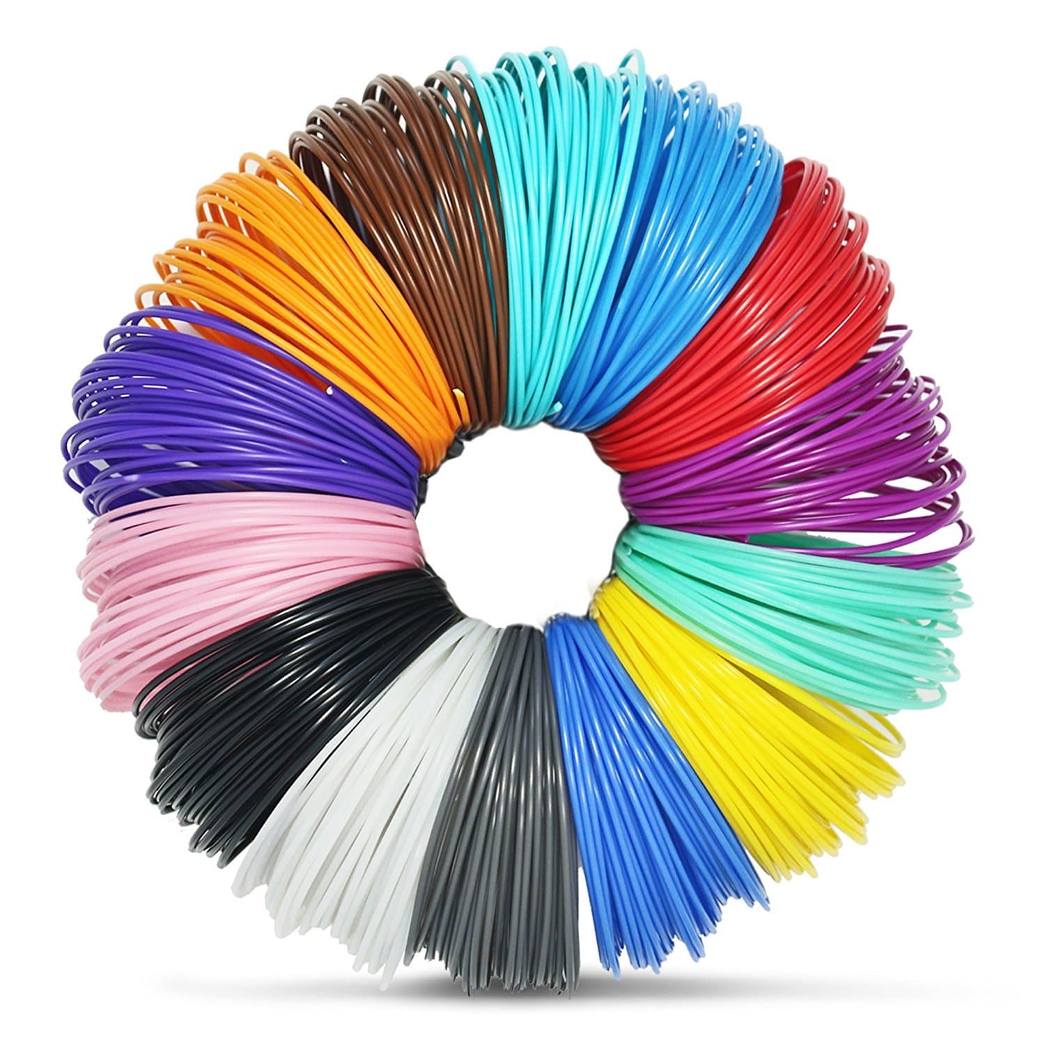 Ailink 3D Pen Filament Refills - 1.75mm ABS 656 Linear Feet (32.81ft each) Total 20 Colors Fun Pack.4 Glow In Dark Colors Included