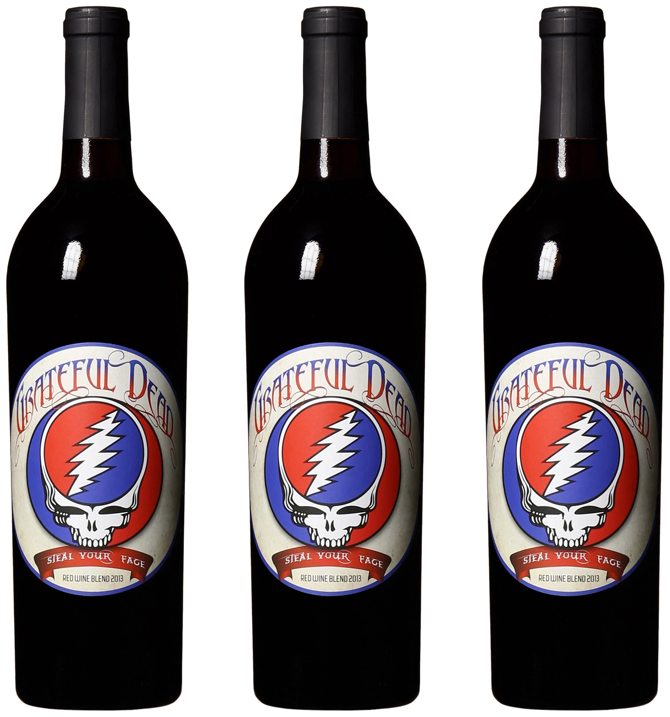 2014 Grateful Dead Steal Your Face Red Blend Wine Pack, 3 x 750 mL