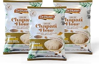 Multigrain Gold Chapati Flour with Millets & Brown Rice Pack of-3(1kg Each) | Gluten Free & Wheat Free Atta | Rich in Fibre,Nutrients & Antioxidant | Versatile for Healthier Baking,Cooking