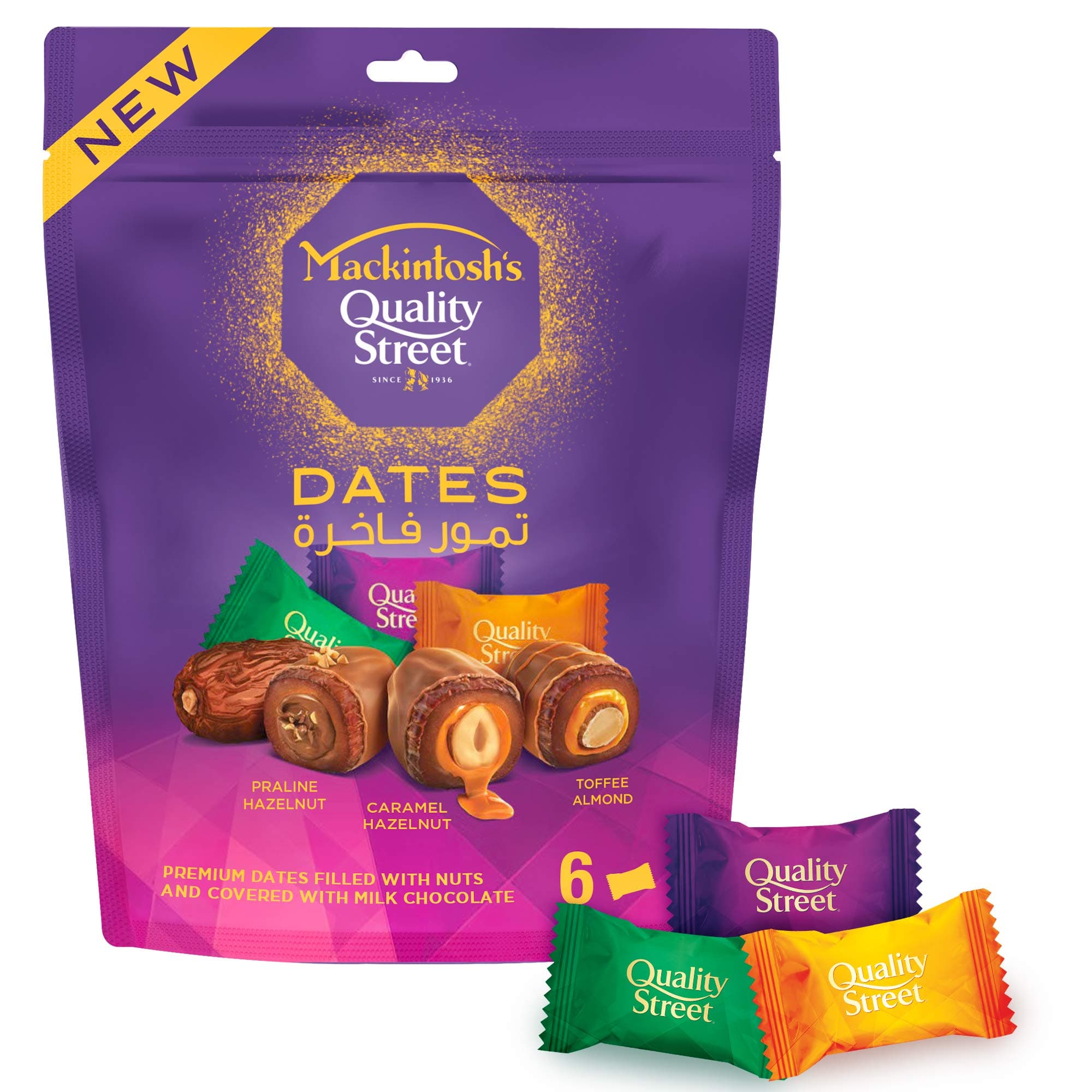 Chocolate Dates Pouch 6 X 17G