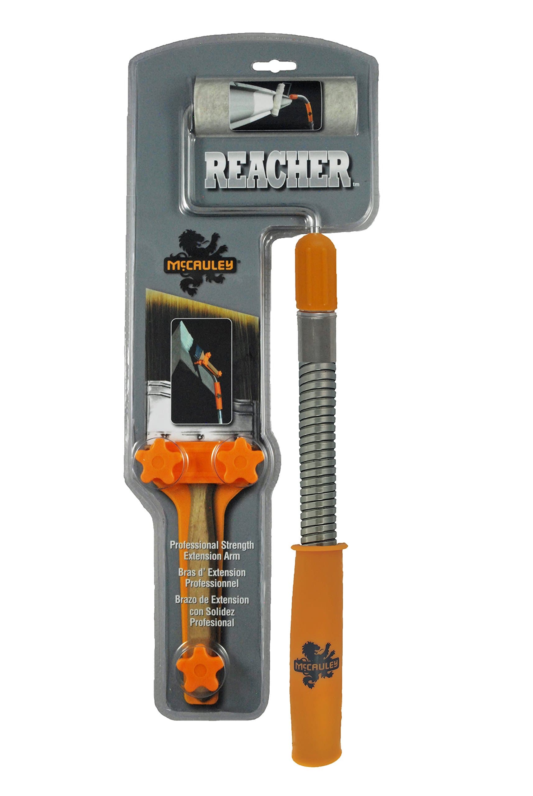 Reacher- Professional Flexible Paintbrush Holder, Mini Roller and Multi Tool Extender