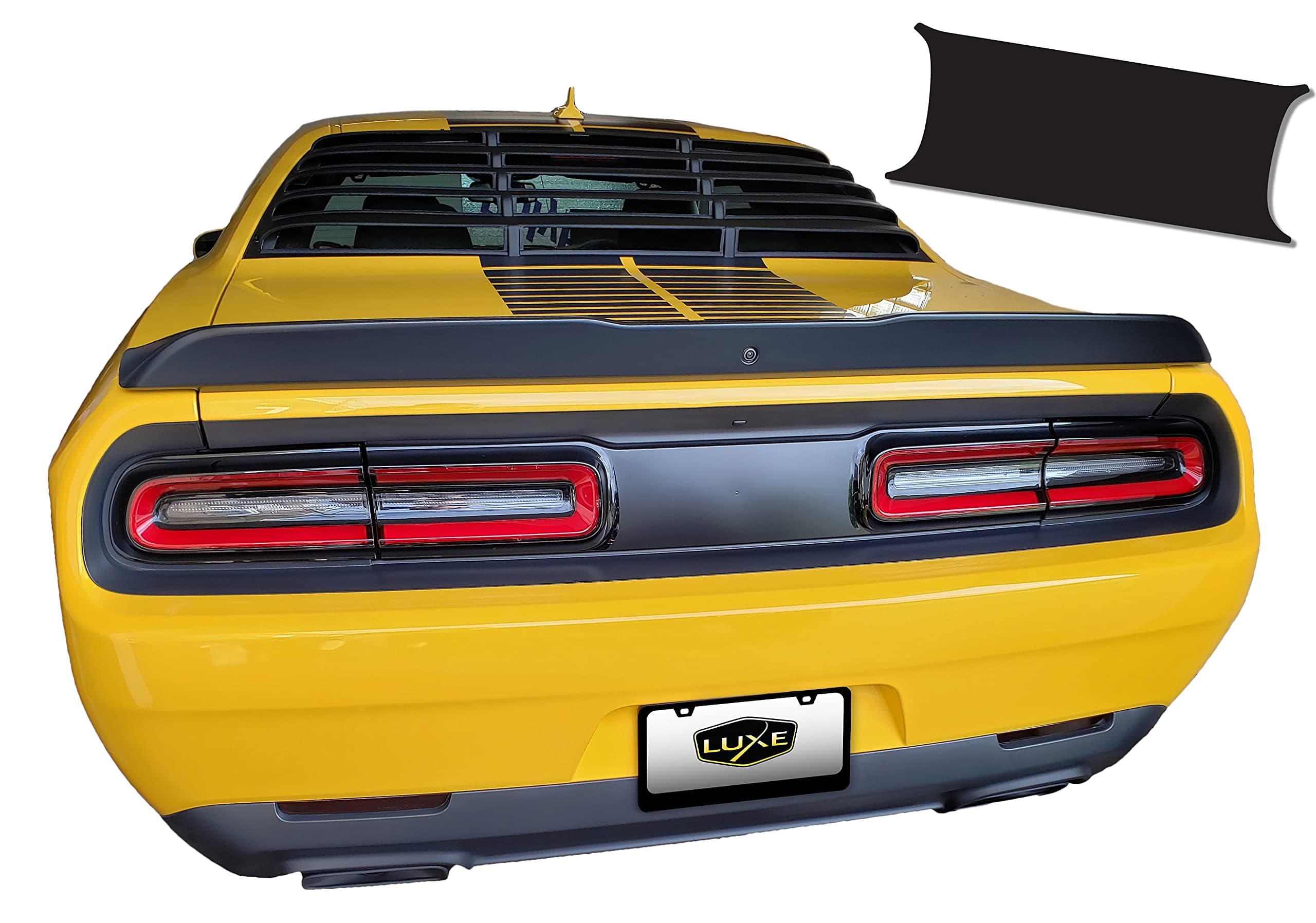 2015+ Challenger Taillight Center Divider Decal - Matrix Black