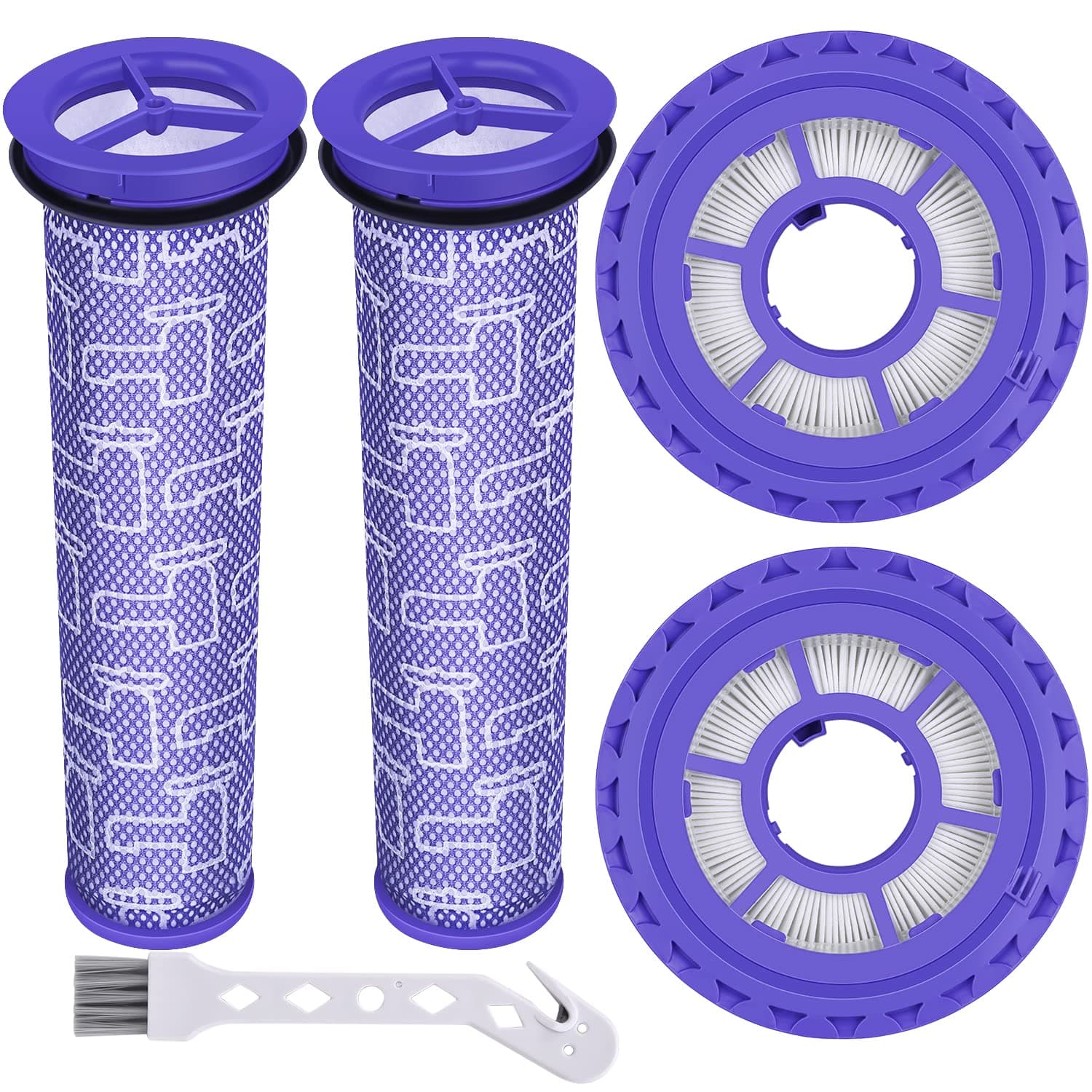 Anewise Filter Replacements for Dyson DC41, DC65, DC66, UP13, UP20 Multi Floor, Ball and Animal Vacuum, 2 Post Filters & 2 Pre Filters, Replaces Part # 920769-01 & 920640-01